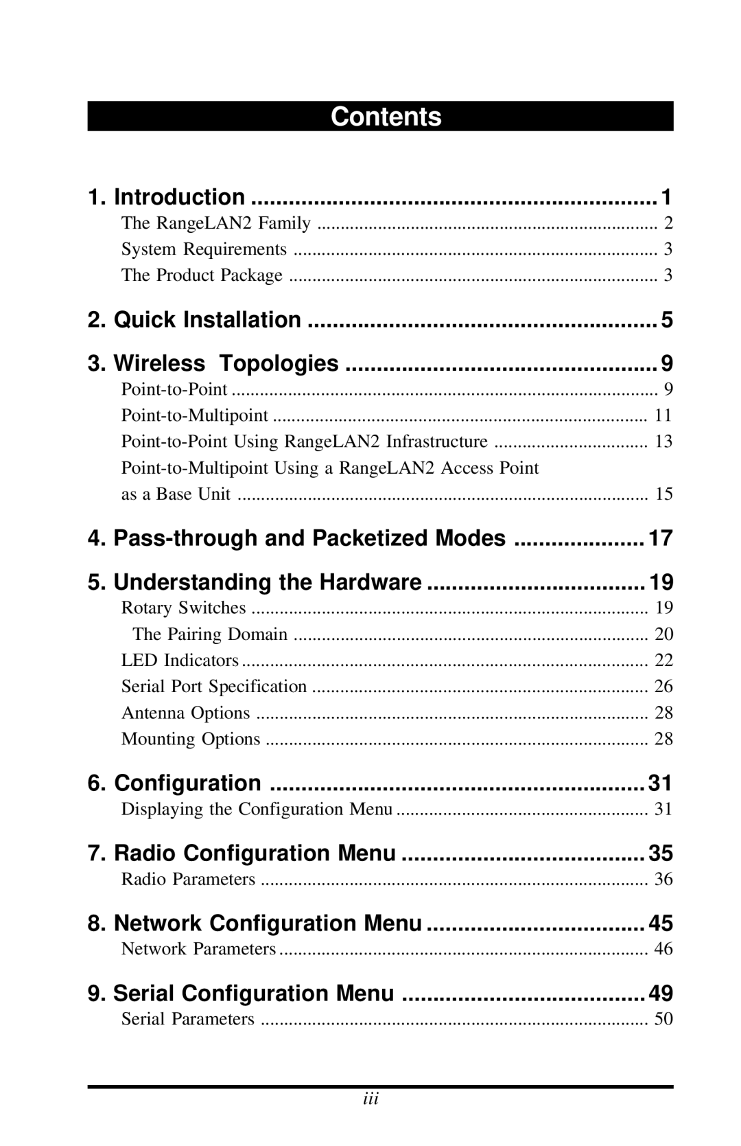 Proxima ASA 7910, 7911 manual Contents 