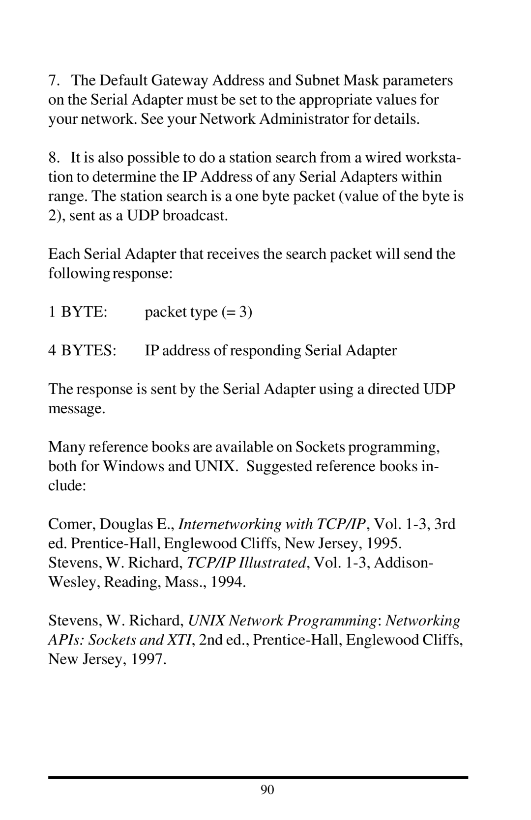 Proxima ASA 7910, 7911 manual Stevens, W. Richard, Unix Network Programming Networking 