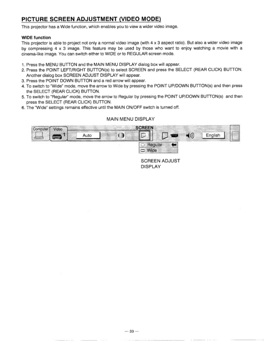 Proxima ASA 9200 manual 