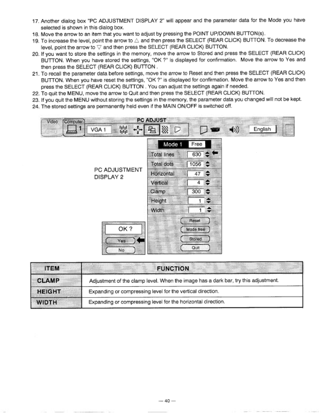 Proxima ASA 9200 manual 