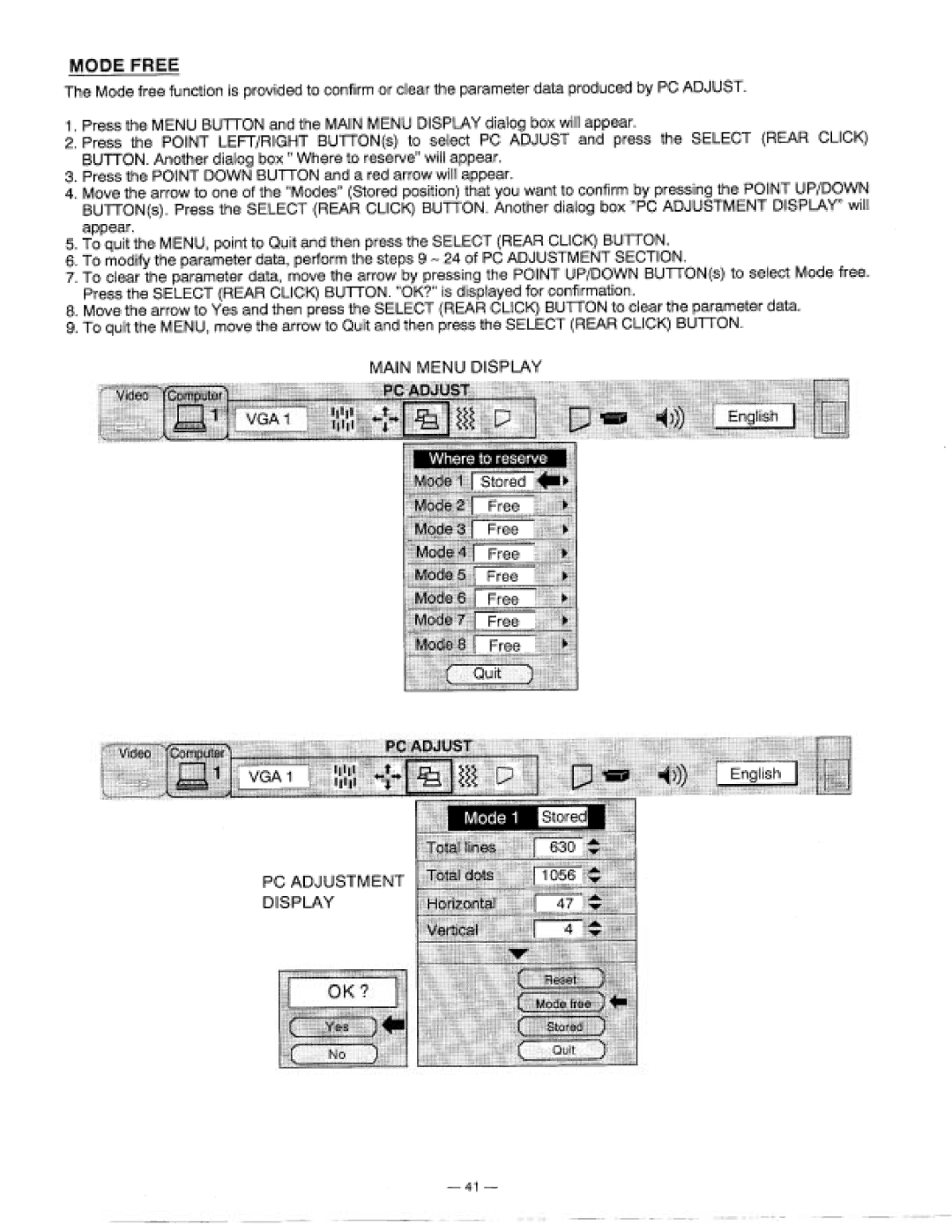 Proxima ASA 9200 manual 