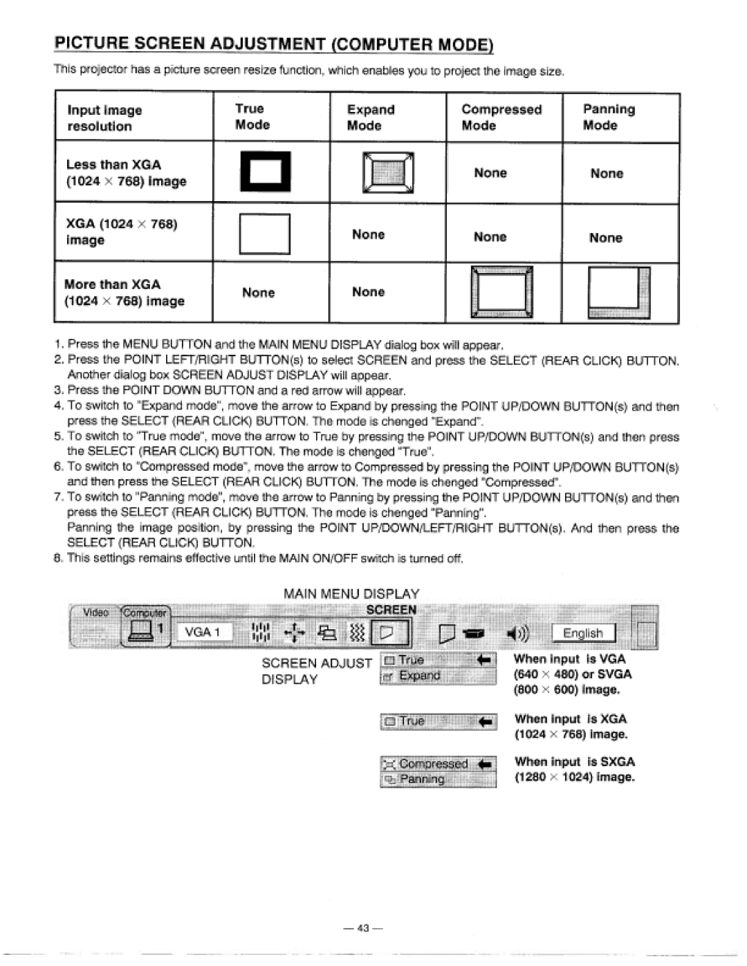 Proxima ASA 9200 manual 