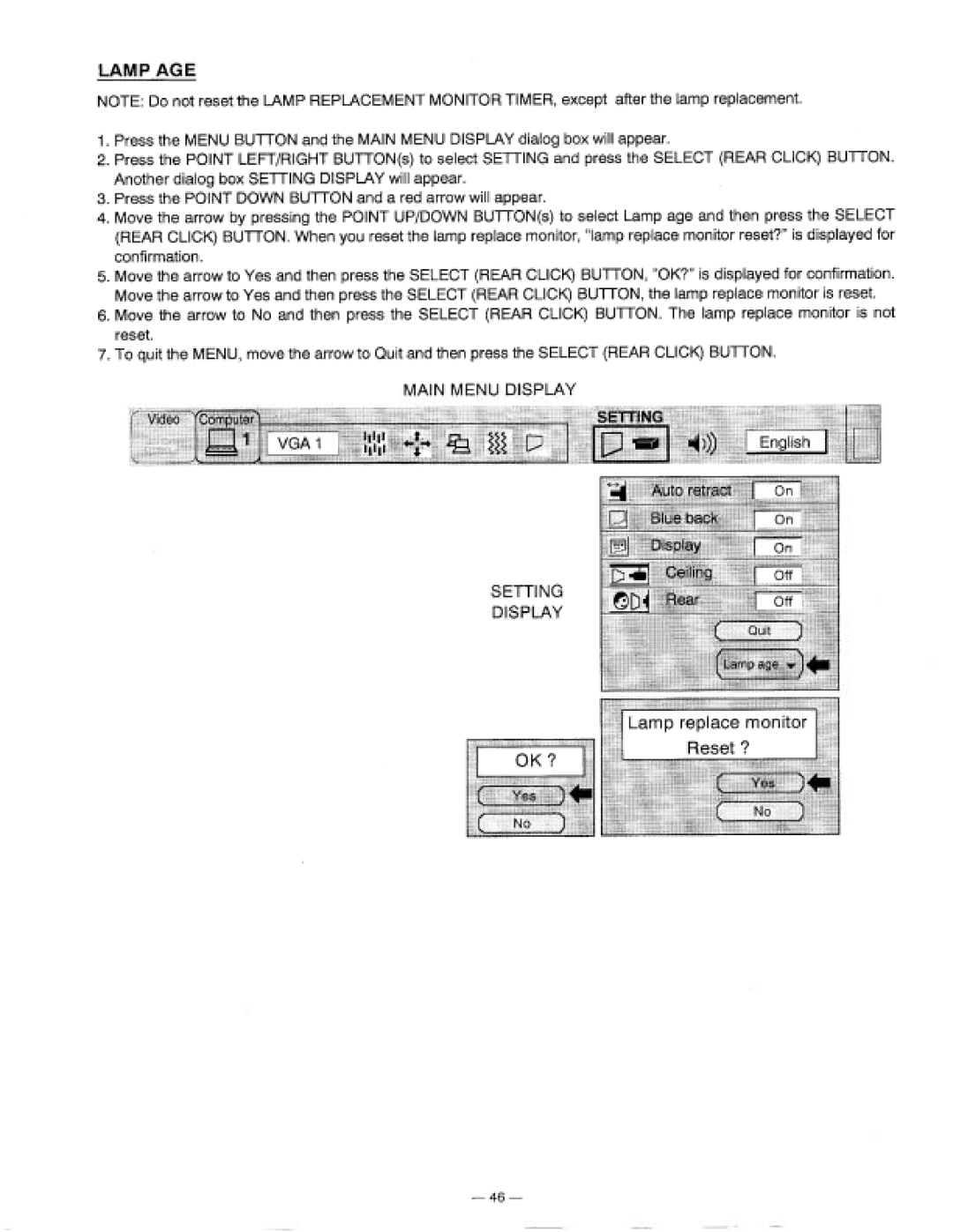 Proxima ASA 9200 manual 