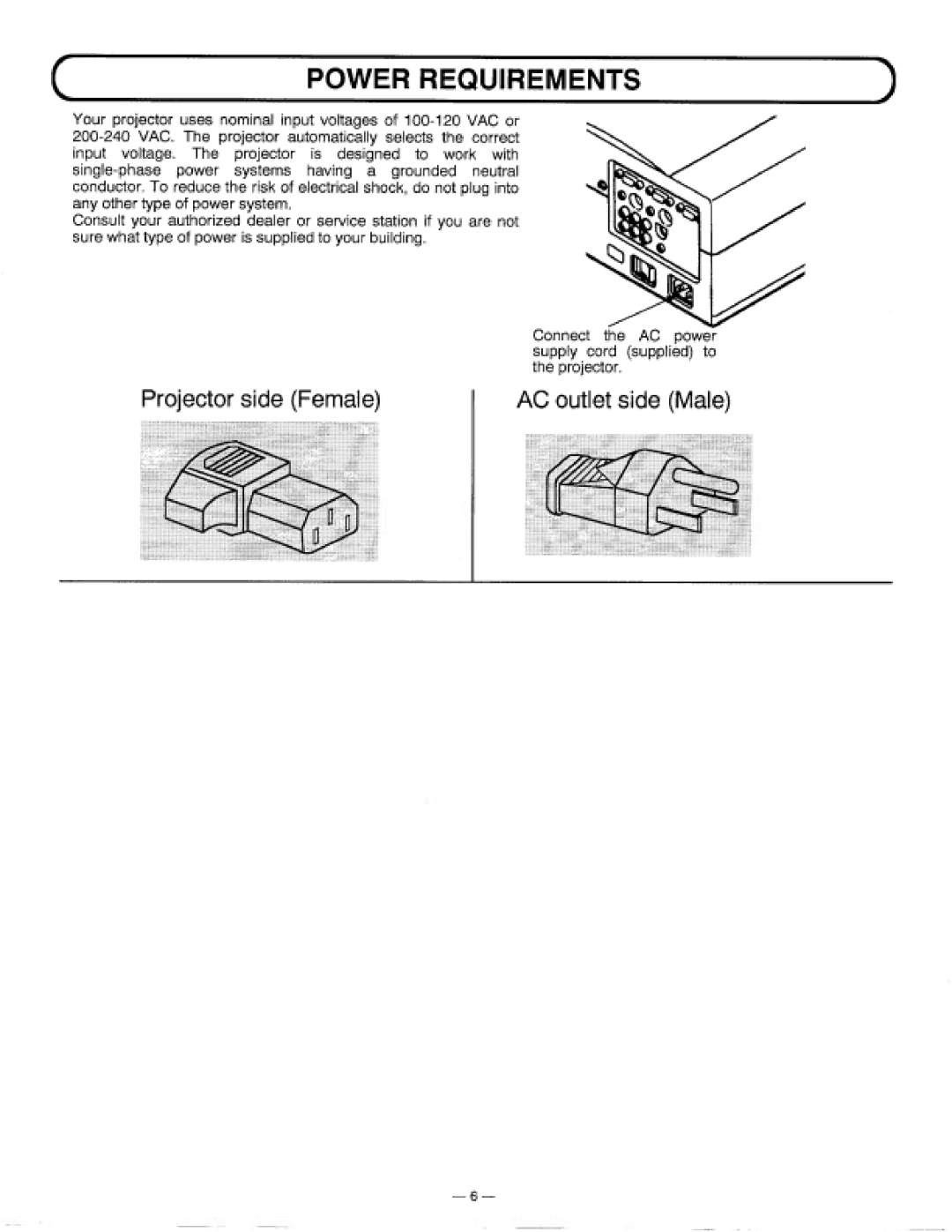 Proxima ASA 9200 manual 