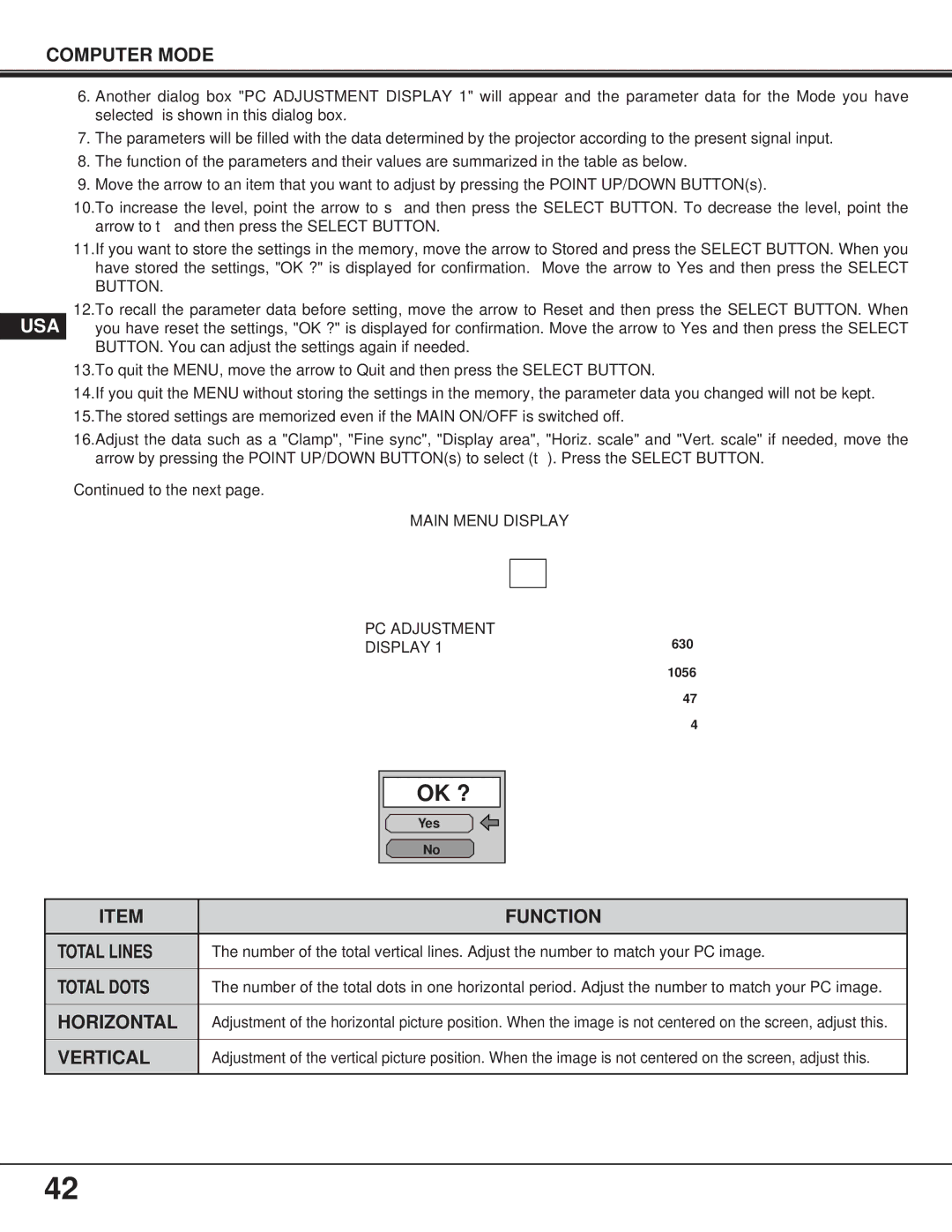 Proxima ASA 9260/9240 manual Ok ? 