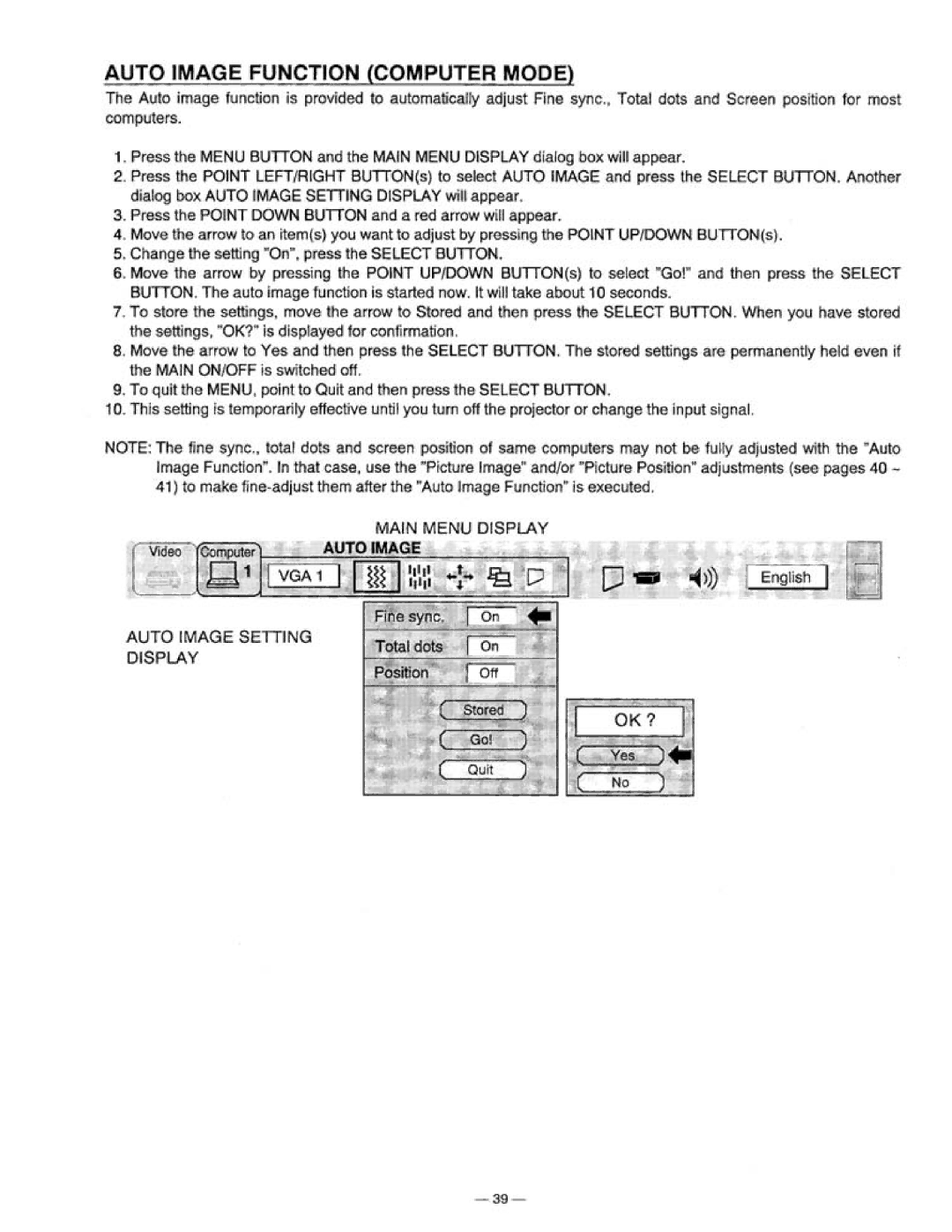 Proxima ASA 9300 manual 