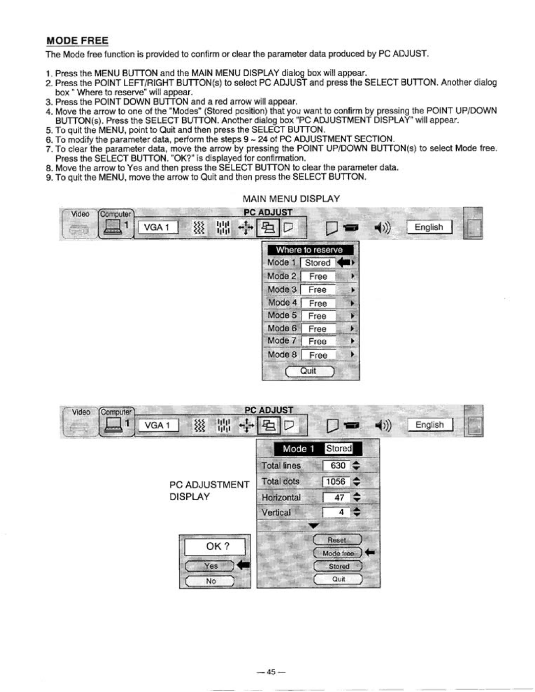 Proxima ASA 9300 manual 