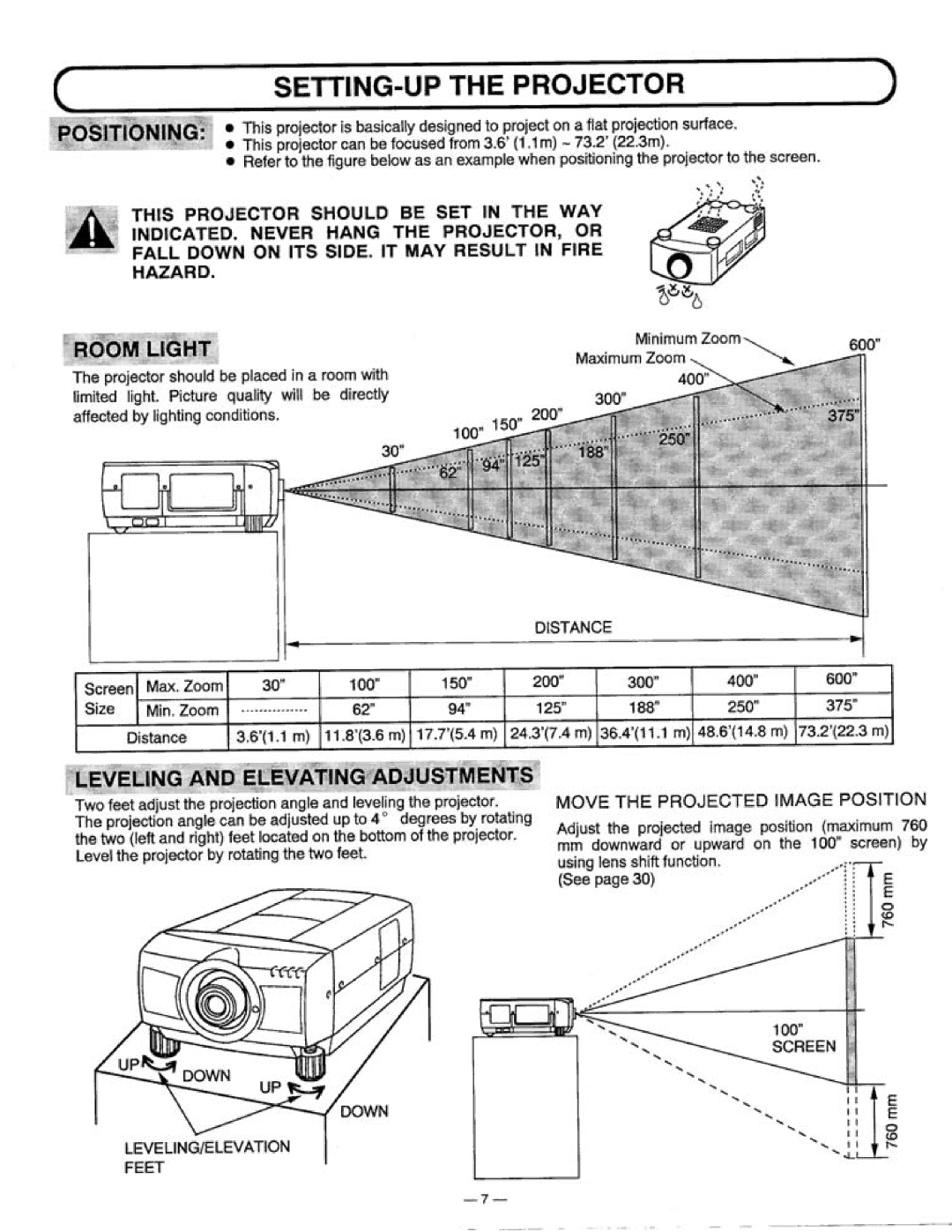 Proxima ASA 9300 manual 