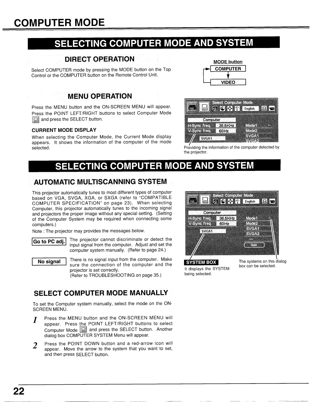 Proxima ASA LX2 manual 