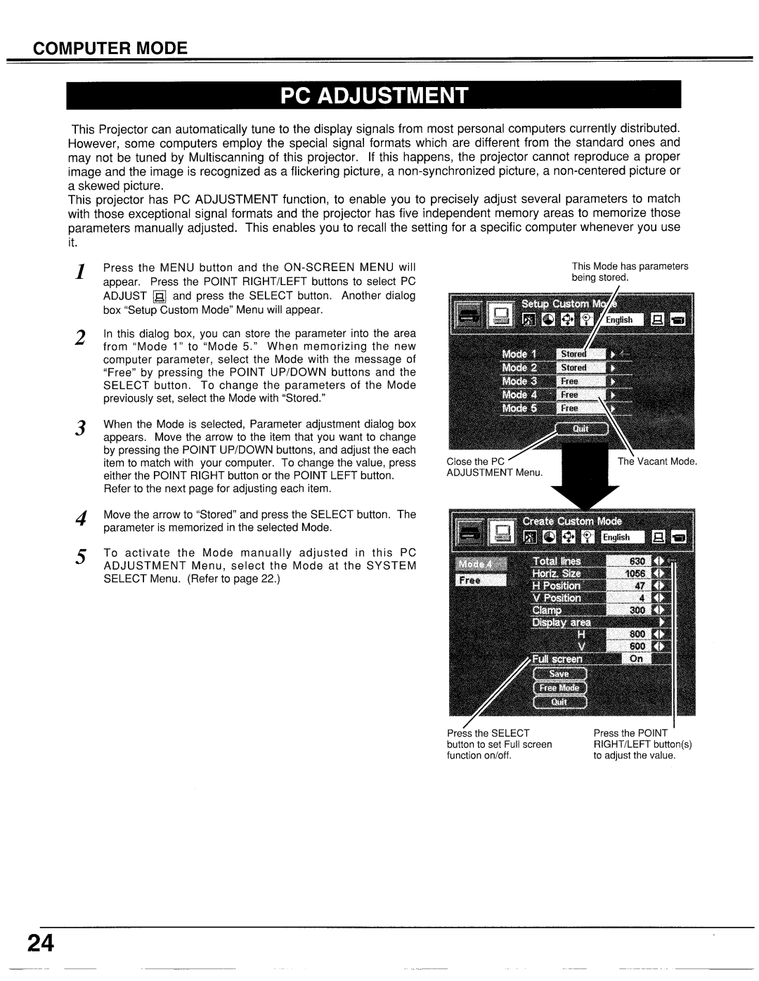 Proxima ASA LX2 manual 