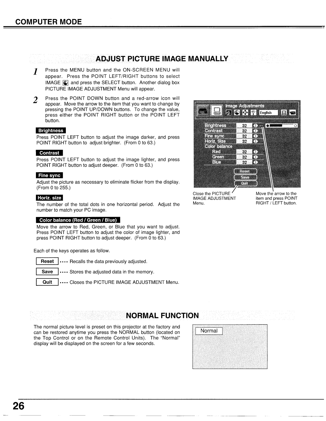 Proxima ASA LX2 manual 