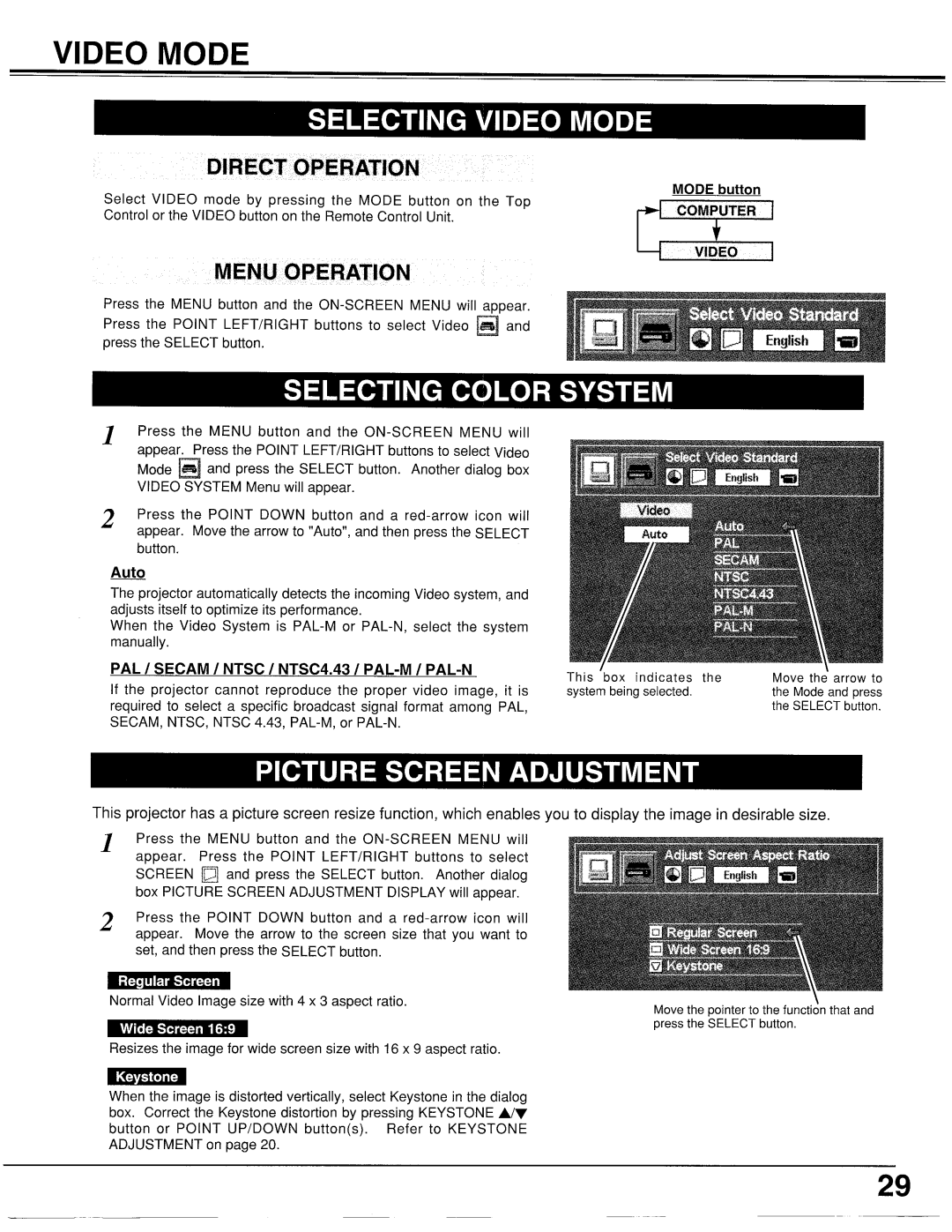 Proxima ASA LX2 manual 