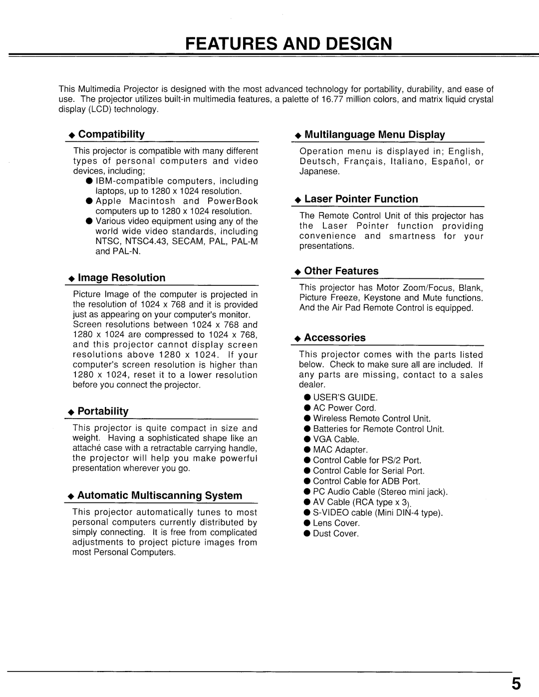 Proxima ASA LX2 manual 