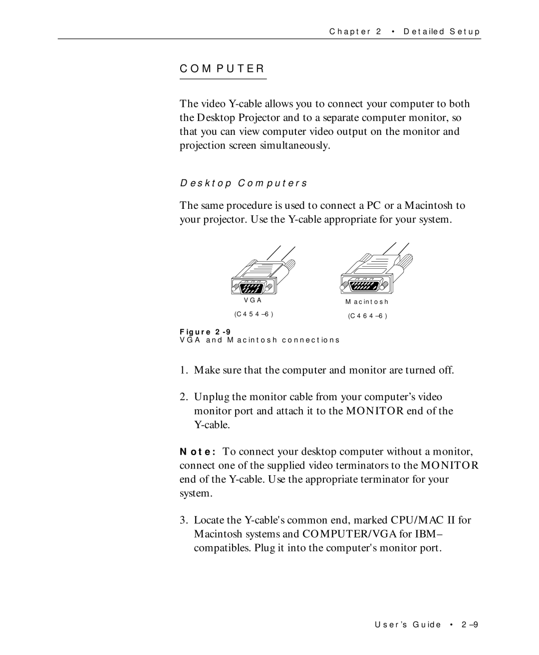 Proxima ASA Multimedia LCD Projectors manual Computer 