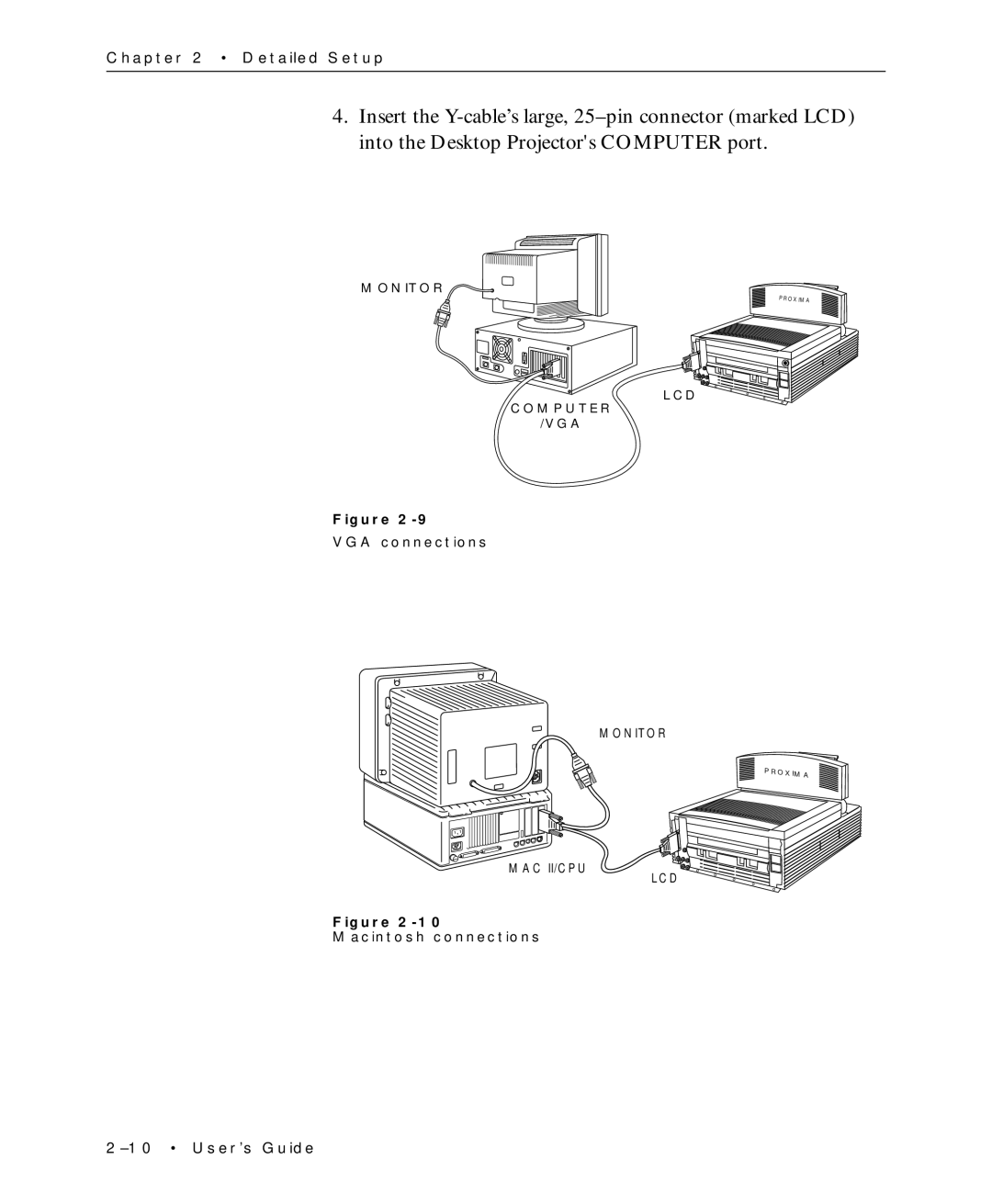 Proxima ASA Multimedia LCD Projectors manual Monitor 