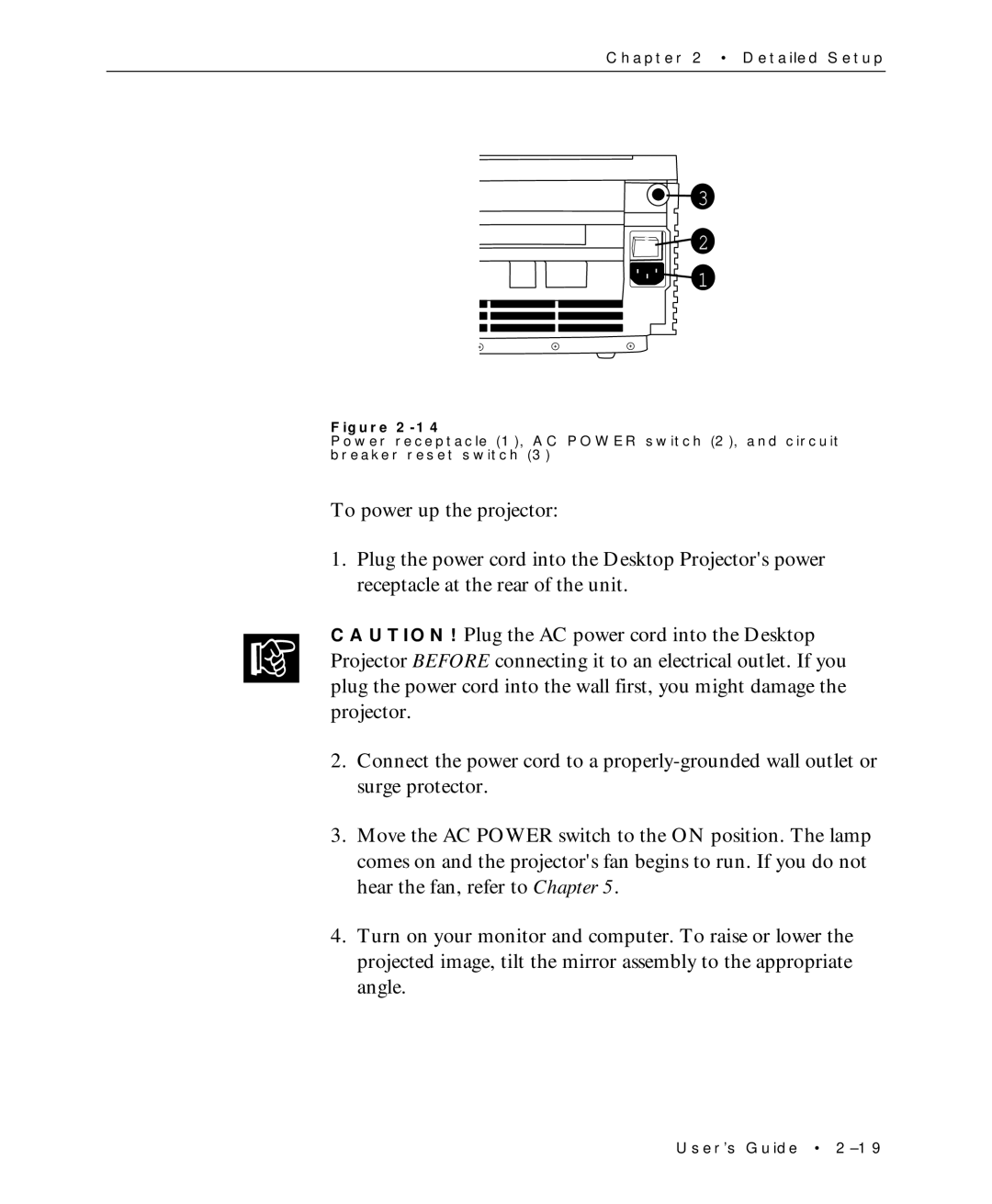 Proxima ASA Multimedia LCD Projectors manual Detailed Setup 