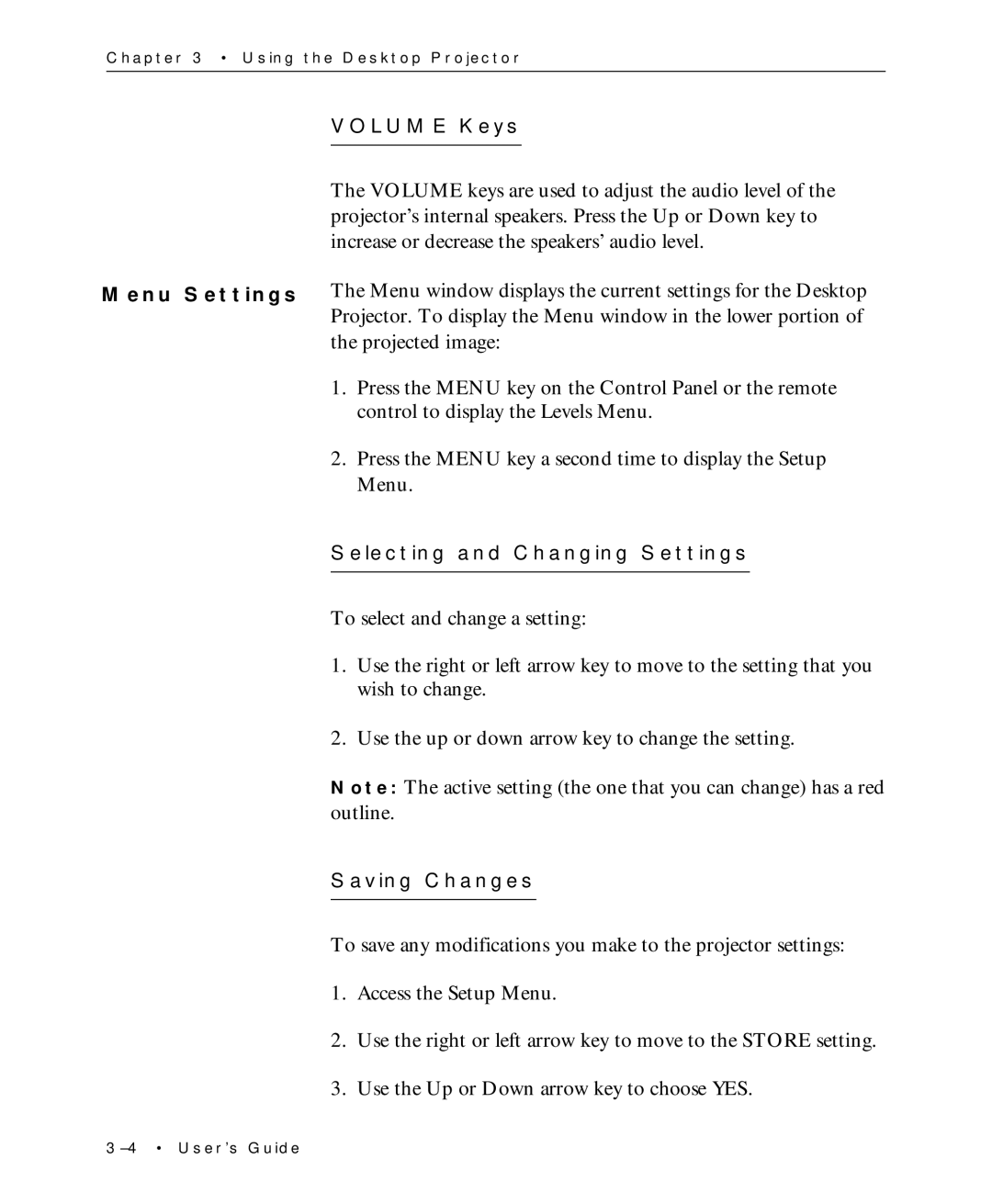 Proxima ASA Multimedia LCD Projectors manual Volume Keys 