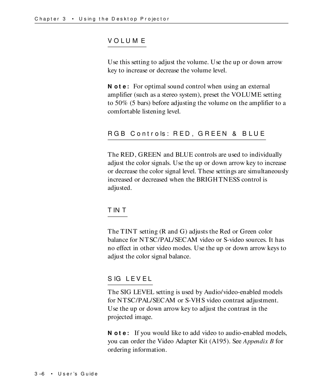 Proxima ASA Multimedia LCD Projectors manual Volume 