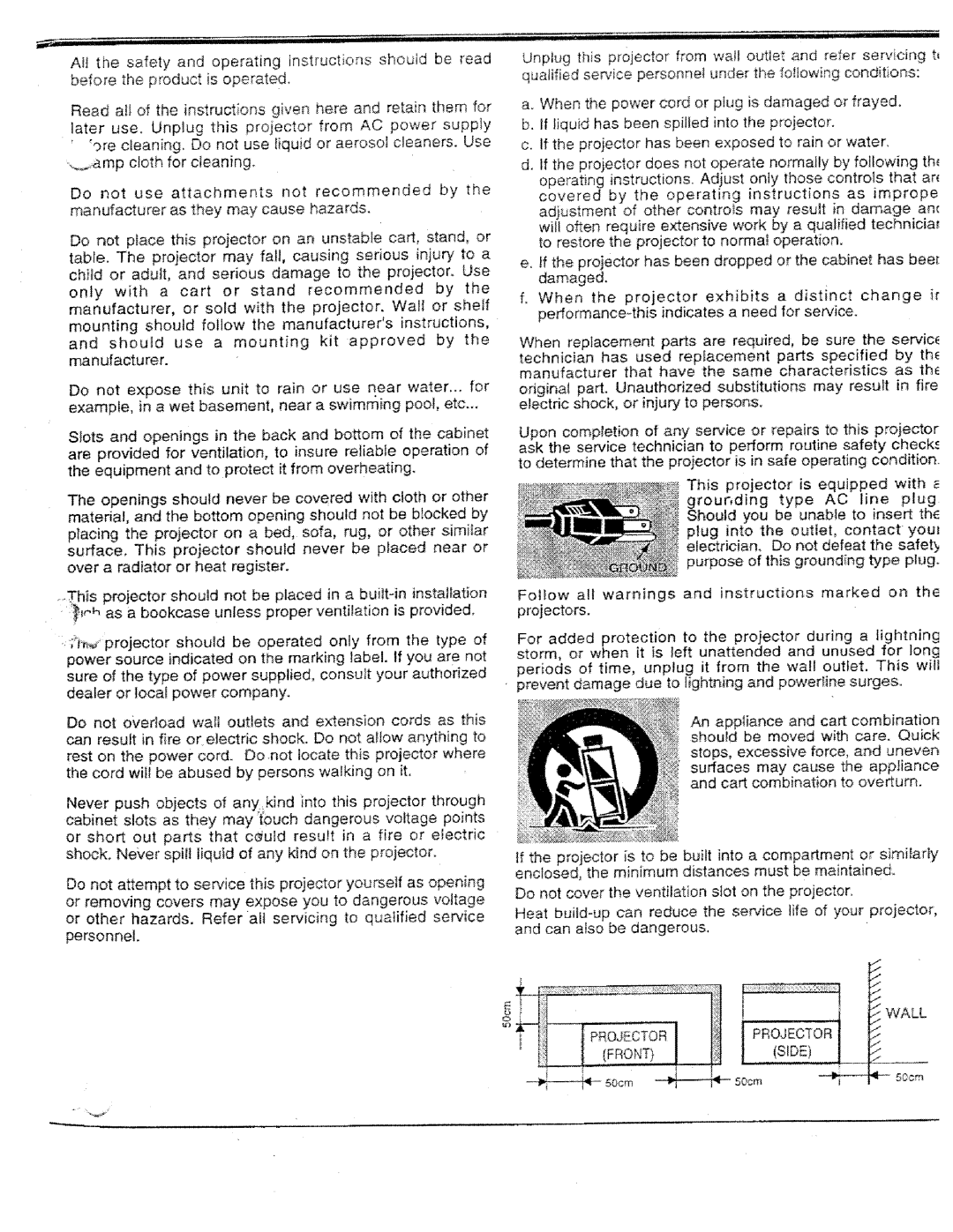 Proxima ASA PROAV9320L manual 