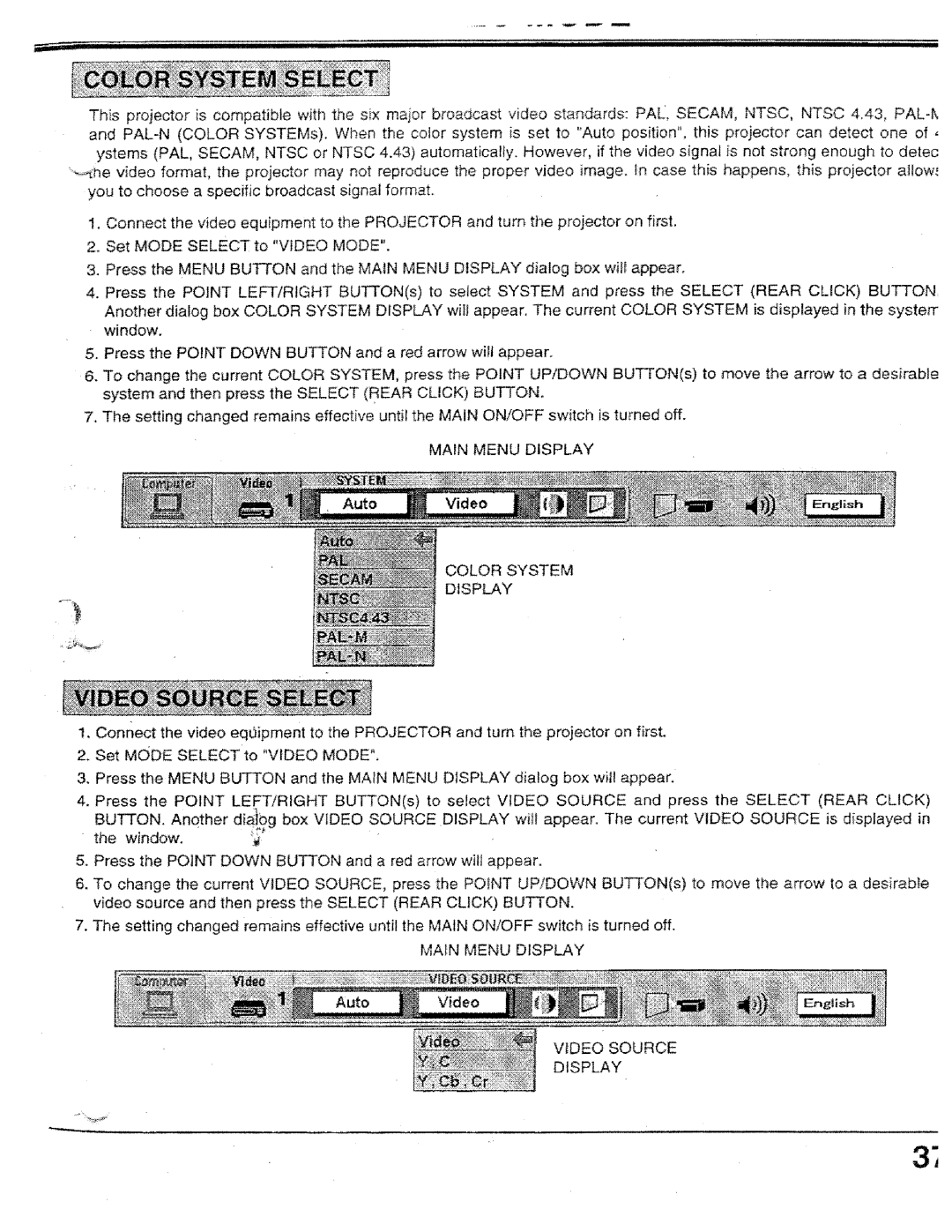 Proxima ASA PROAV9320L manual 