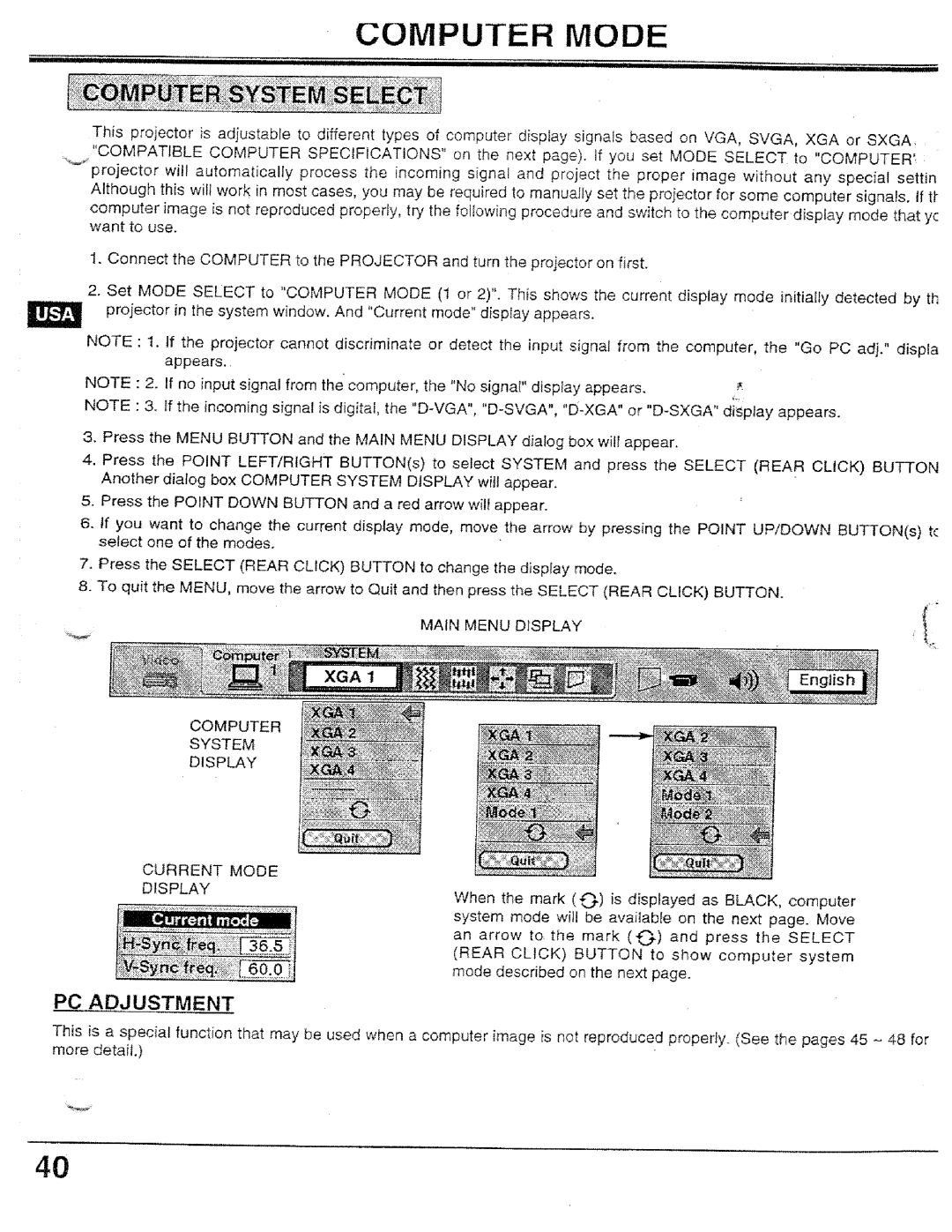 Proxima ASA PROAV9320L manual 