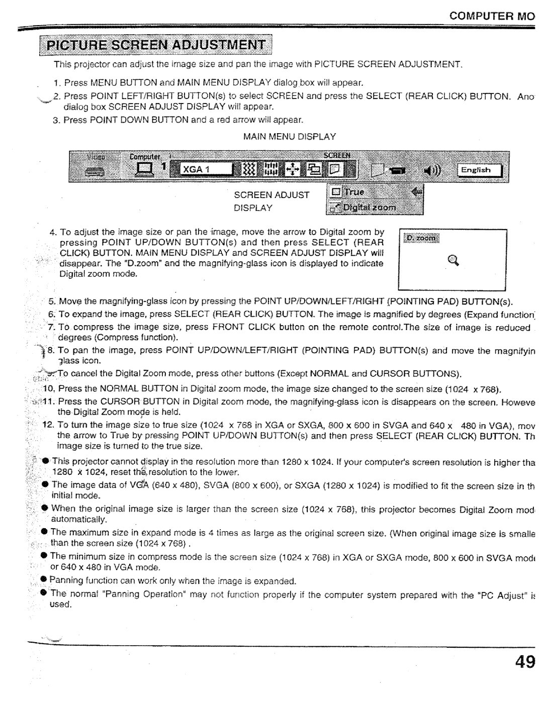 Proxima ASA PROAV9320L manual 