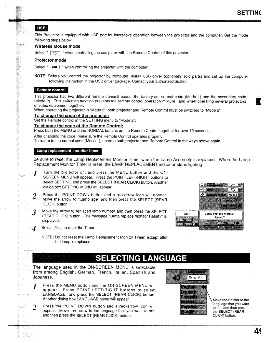 Proxima ASA PROAV9410L manual 