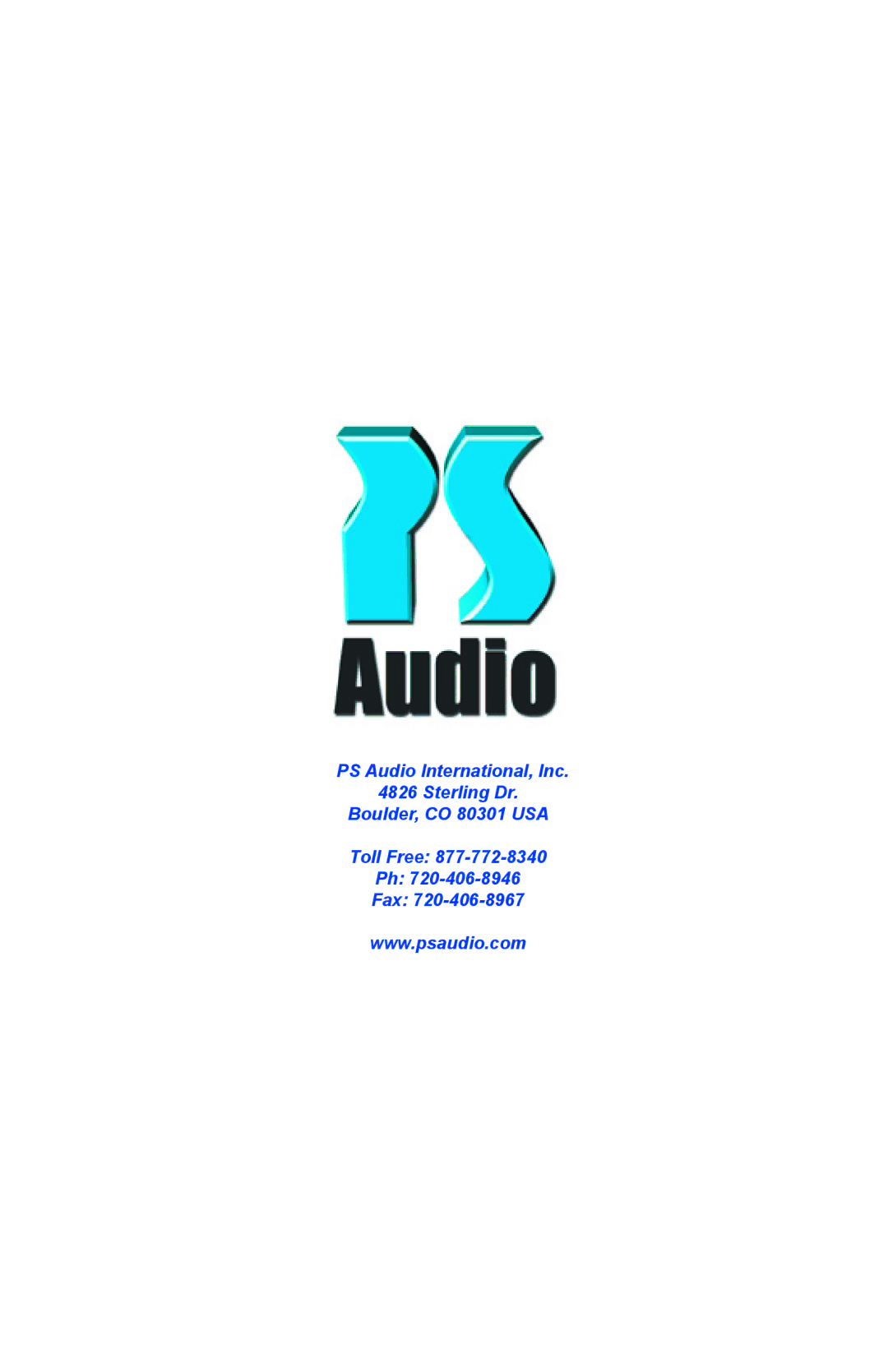 PS Audio PD 3.5 quick start 