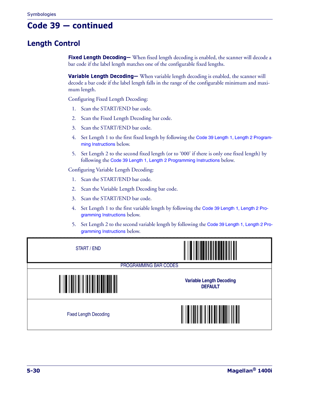 PSC 1400I manual Length Control 