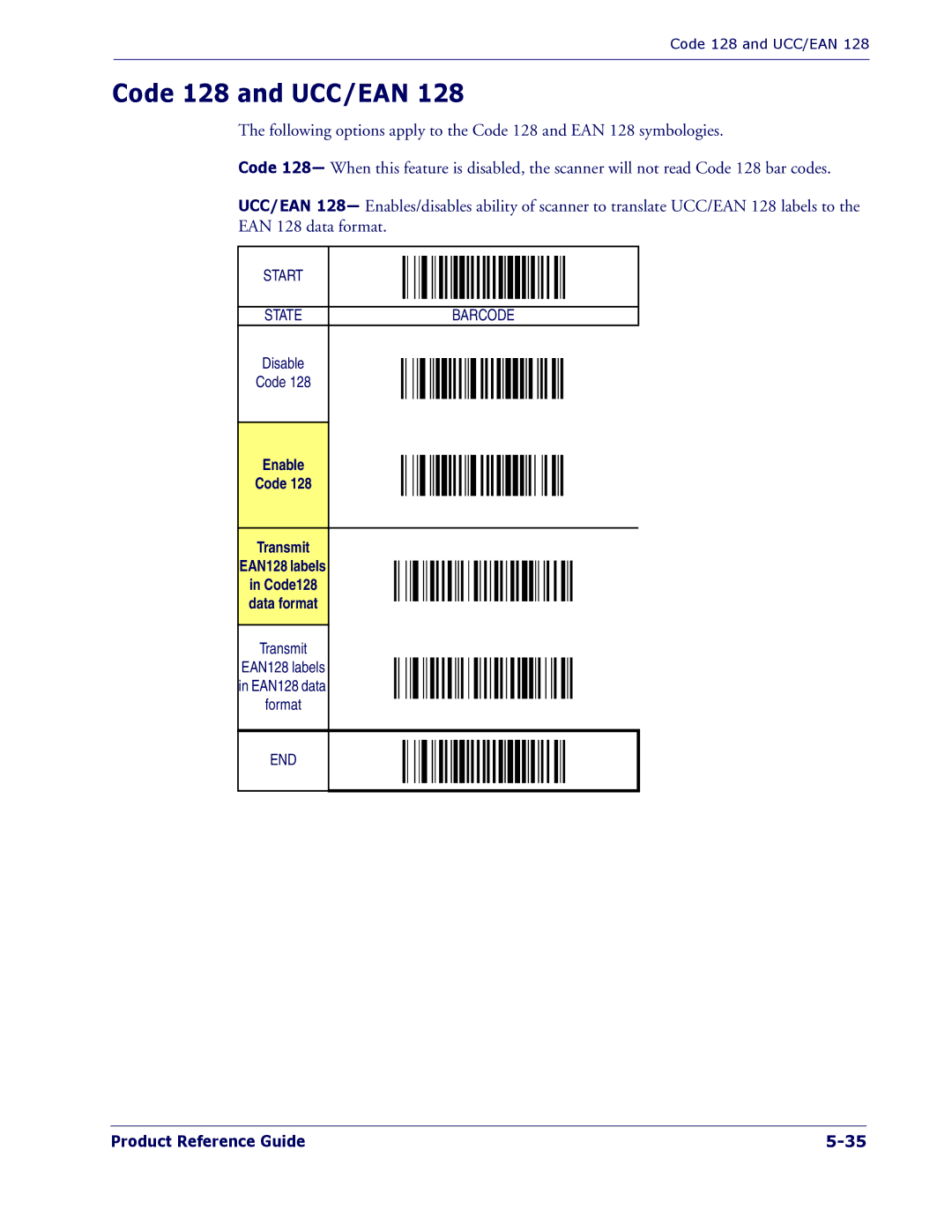 PSC 1400I manual Code 128 and UCC/EAN 