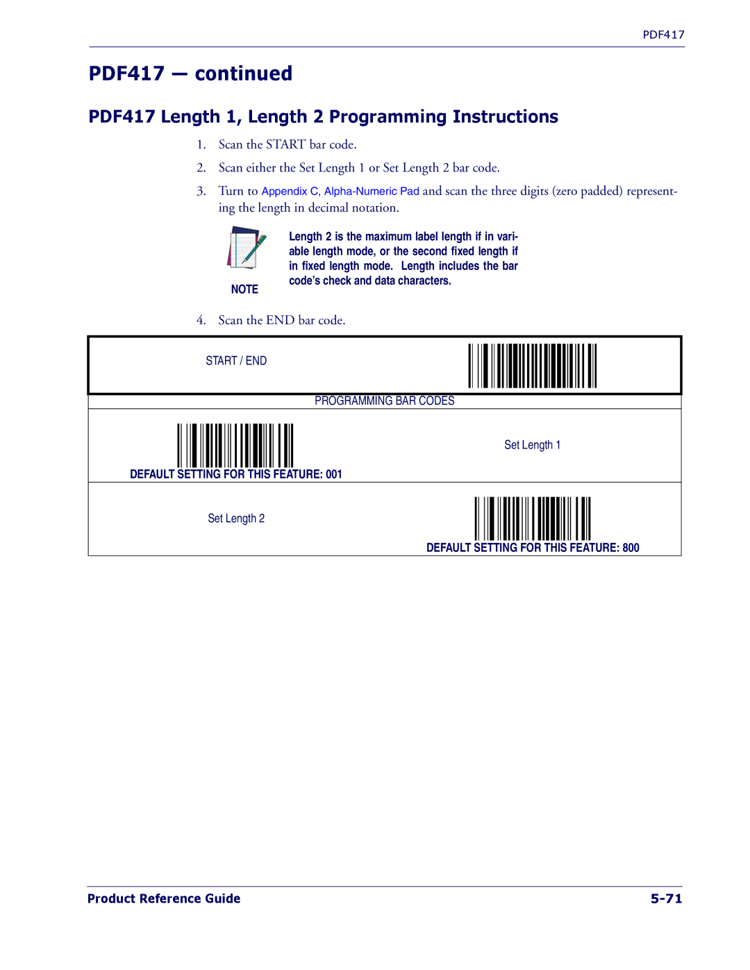 PSC 1400I manual Scan the END bar code 