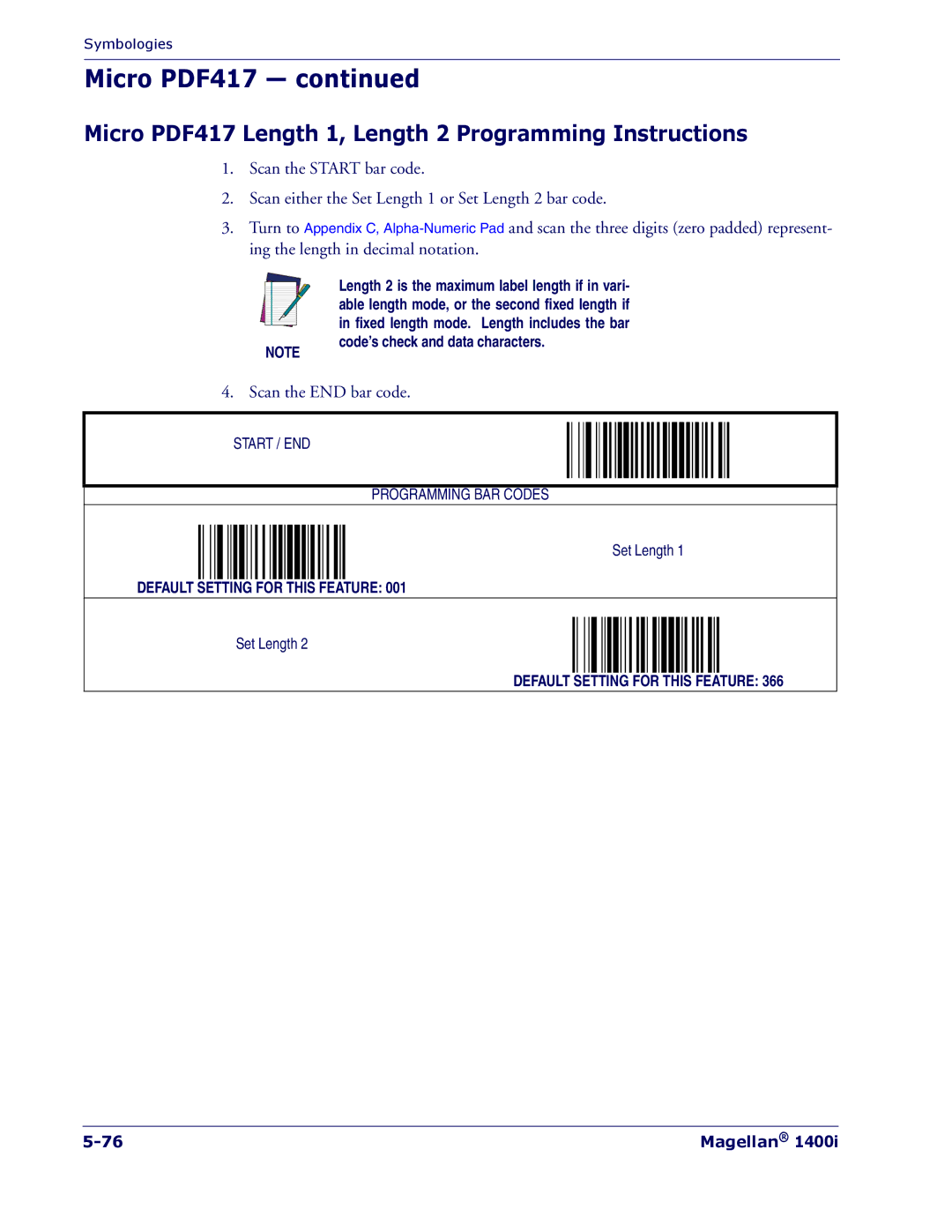 PSC 1400I manual Scan the END bar code 