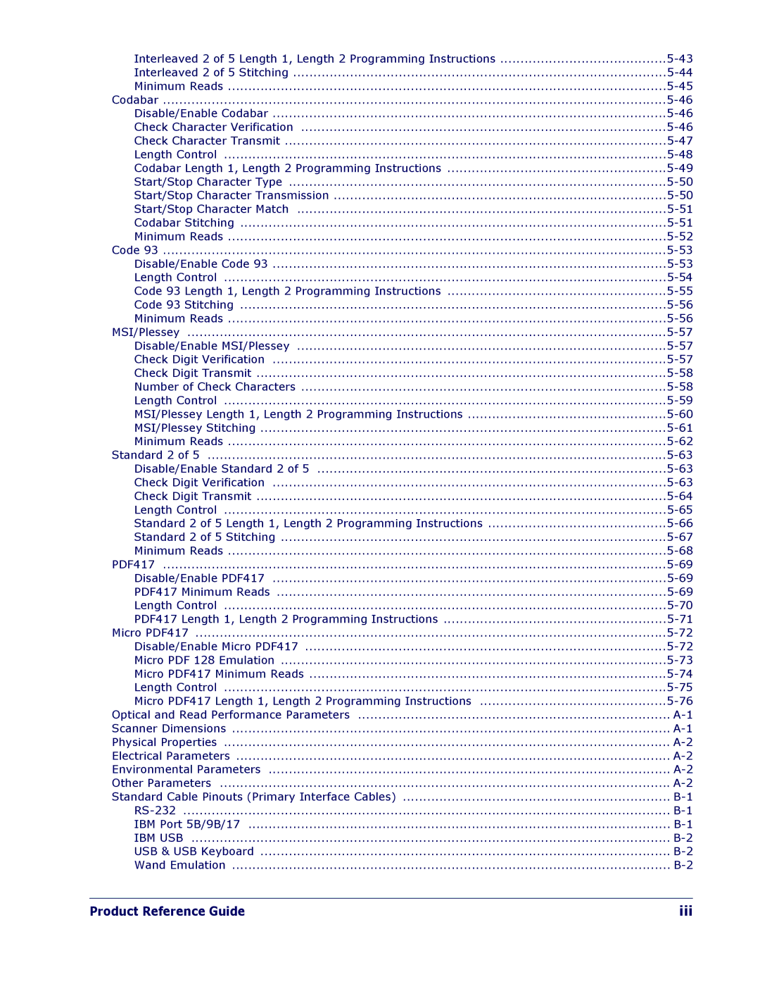 PSC 1400I manual Iii 