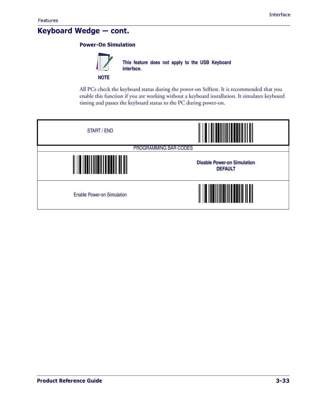 PSC 1400I manual Power-On Simulation 