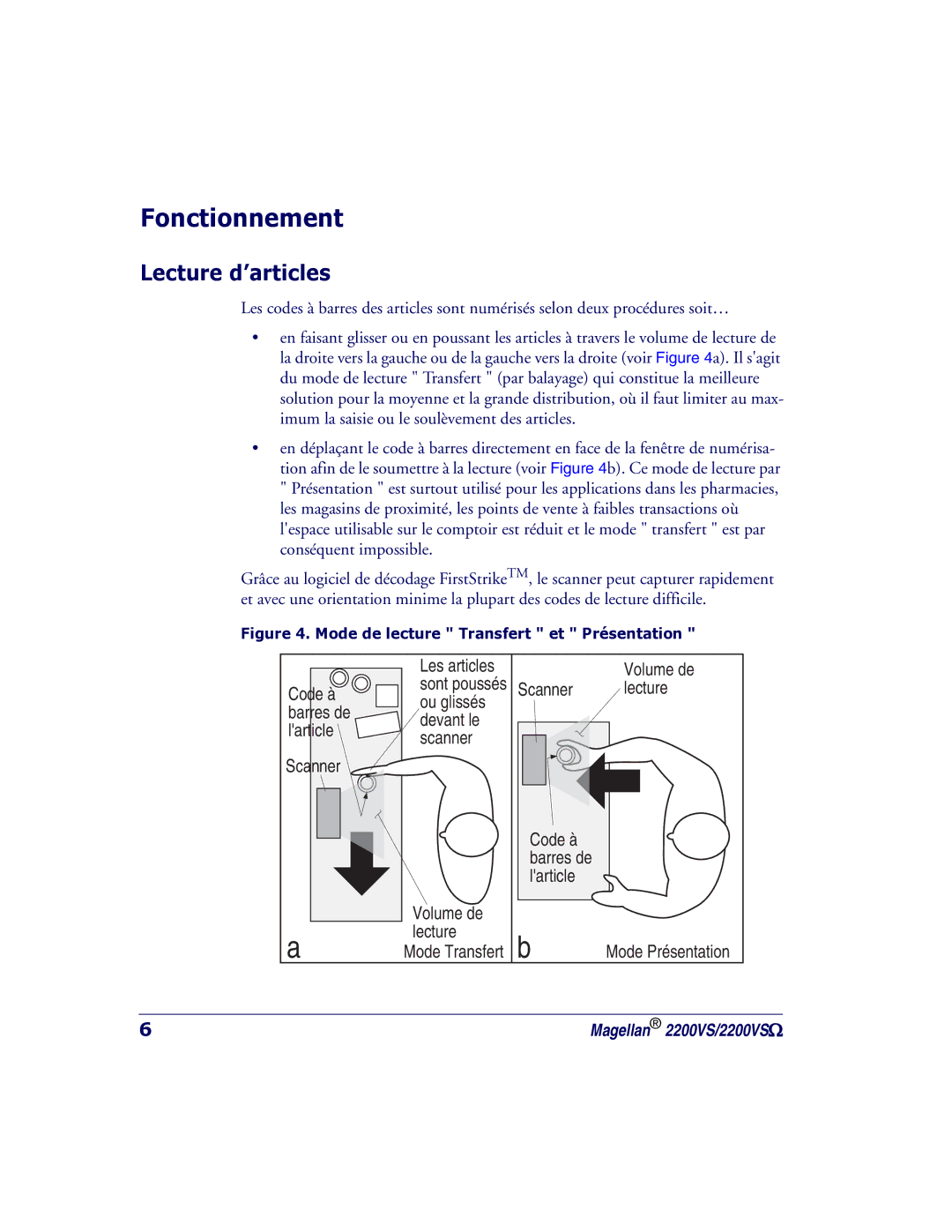 PSC 2200VS manual Fonctionnement, Lecture d’articles 