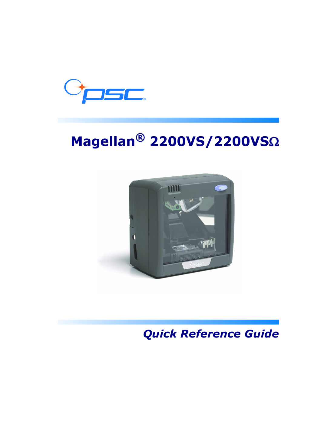 PSC manual Magellan 2200VS/2200VSΩ, Quick Reference Guide 