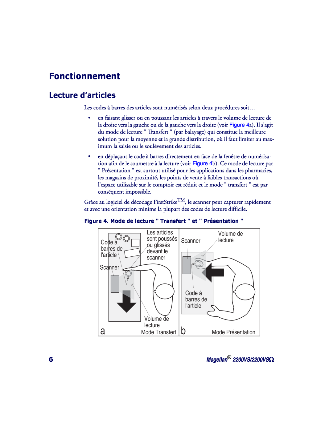 PSC 2200VS manual Fonctionnement, Lecture d’articles 