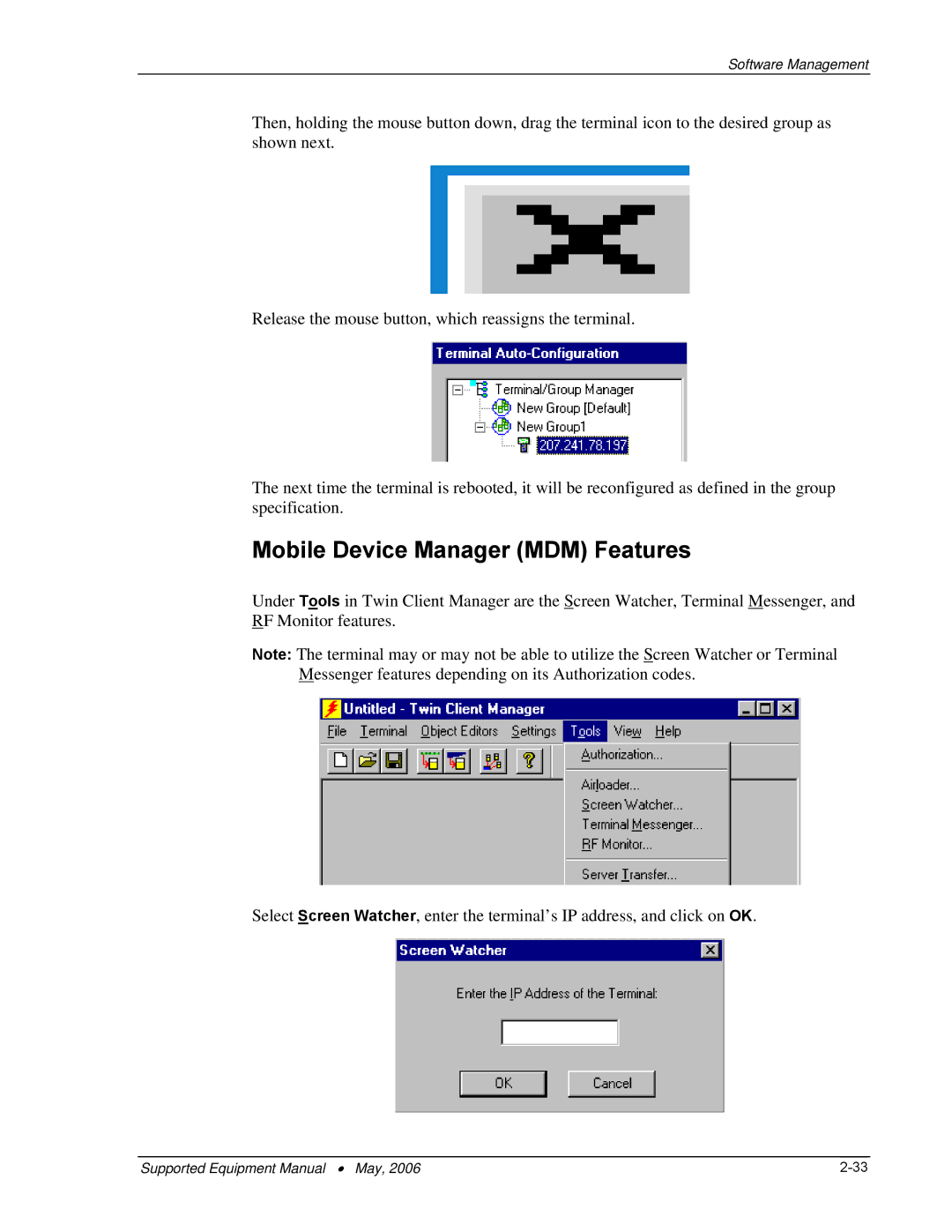 PSC 315 manual Mobile Device Manager MDM Features 