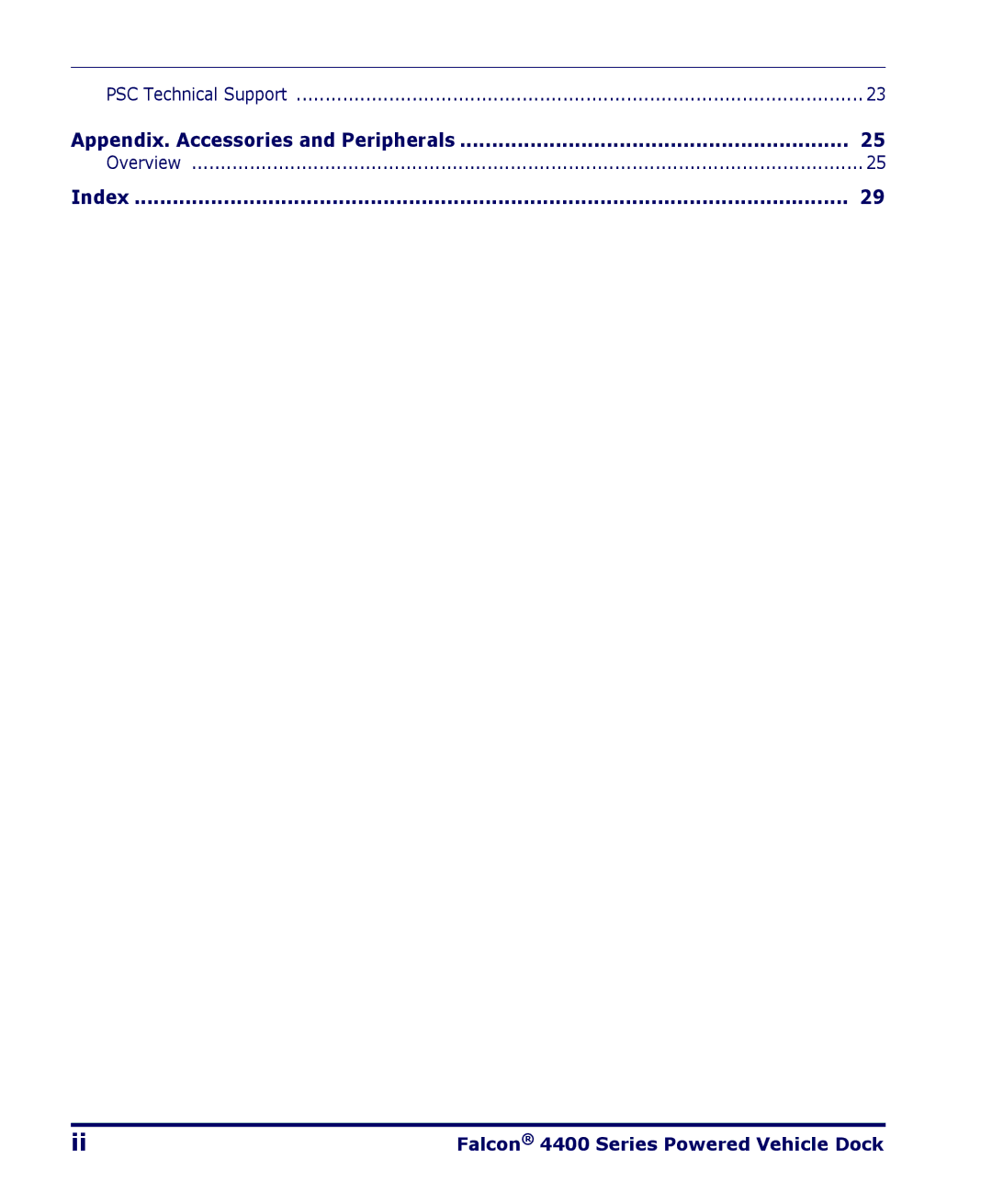 PSC 4400 Series manual Appendix. Accessories and Peripherals 