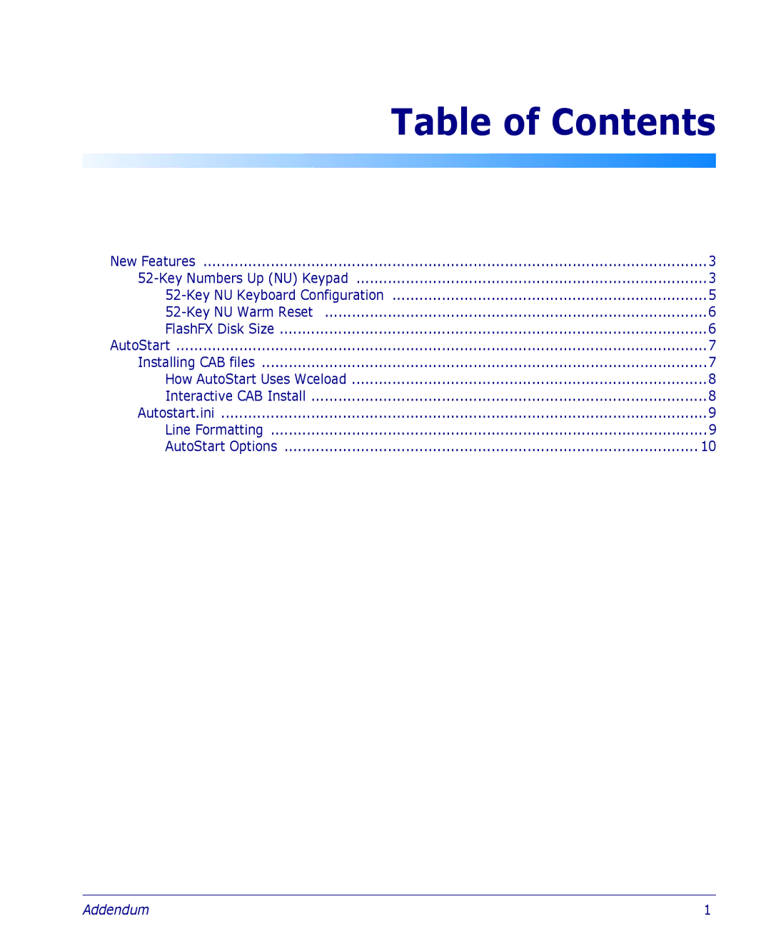 PSC 4410 manual Table of Contents 