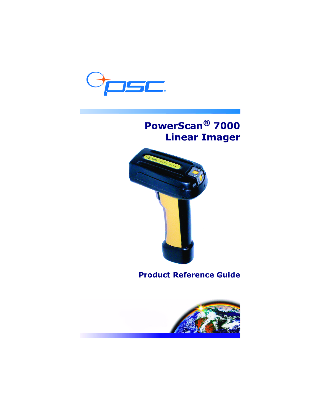 PSC manual PowerScan 7000 Linear Imager, Product Reference Guide 