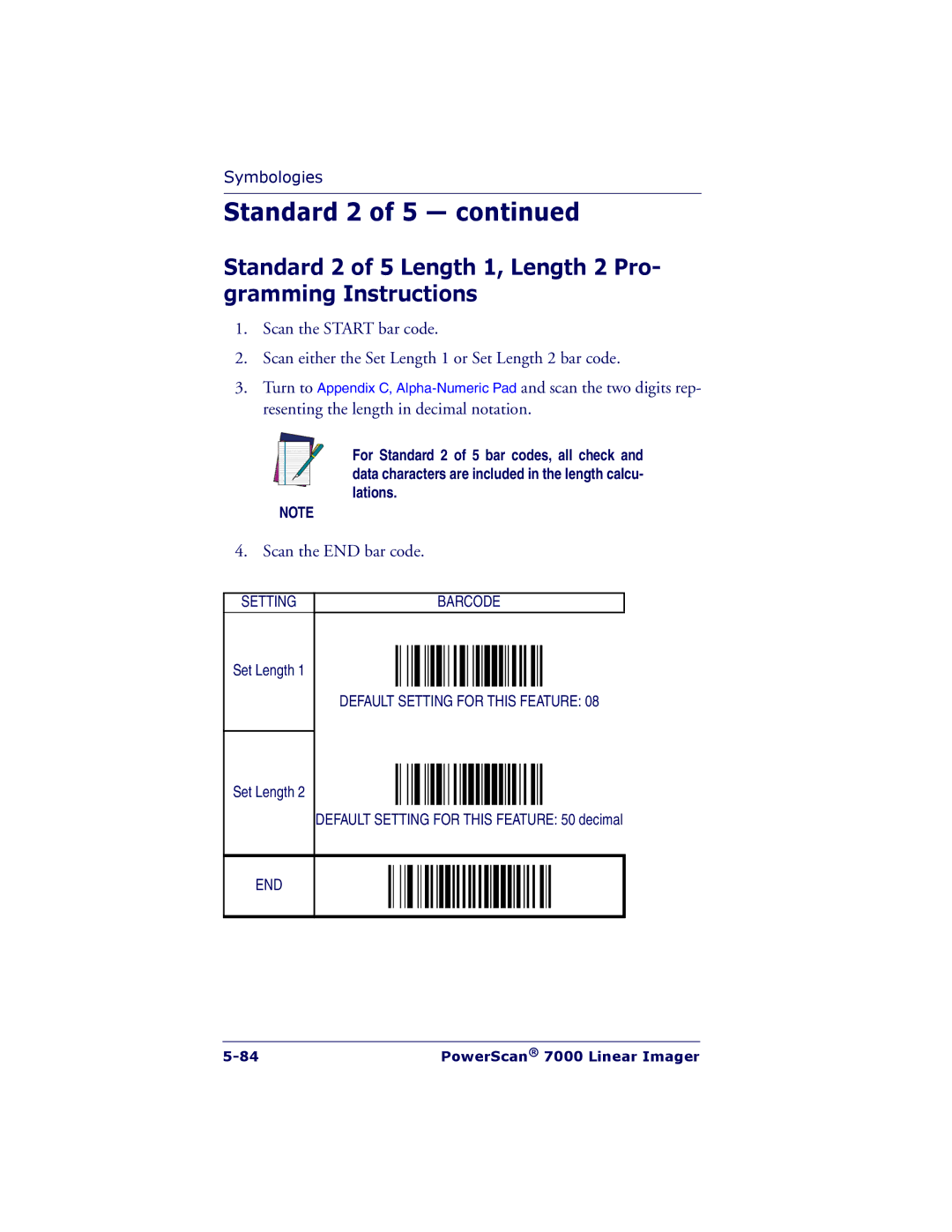 PSC 7000 manual Setting 