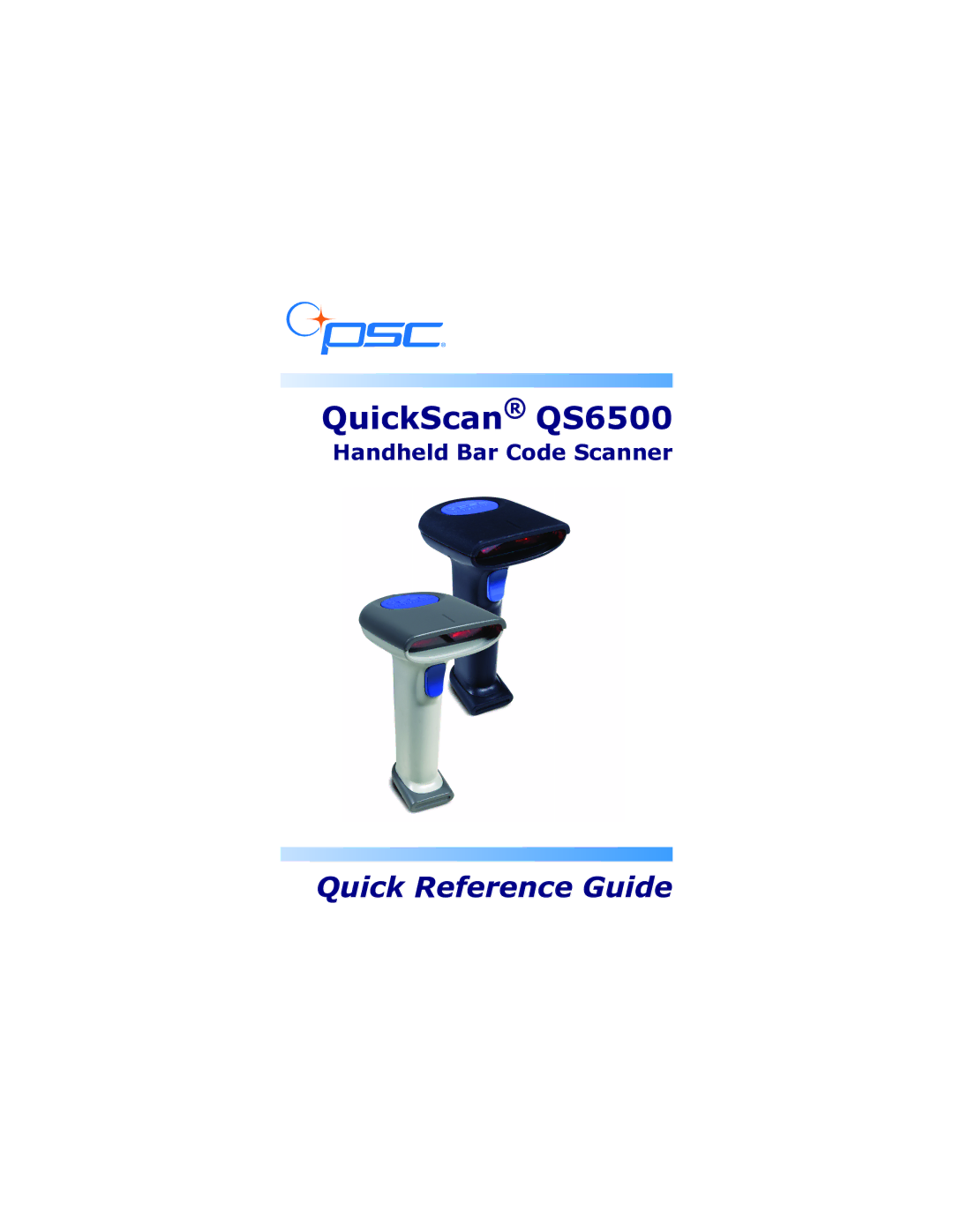 PSC manual QuickScan QS6500 