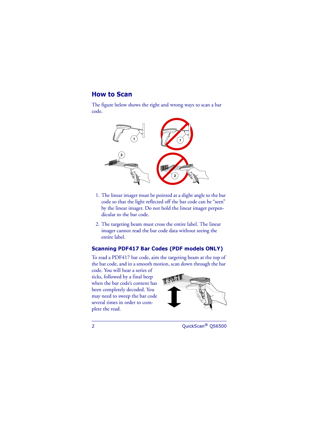 PSC QS6500 manual How to Scan 