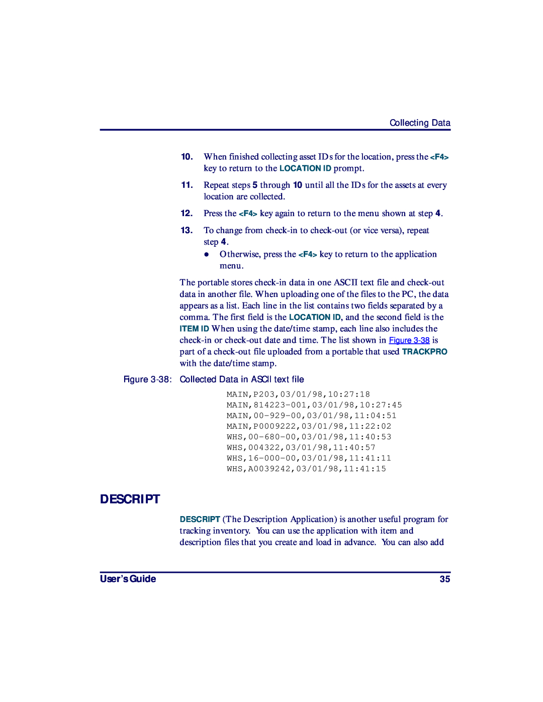 PSC PT2000, TopGun manual Descript, User’s Guide 