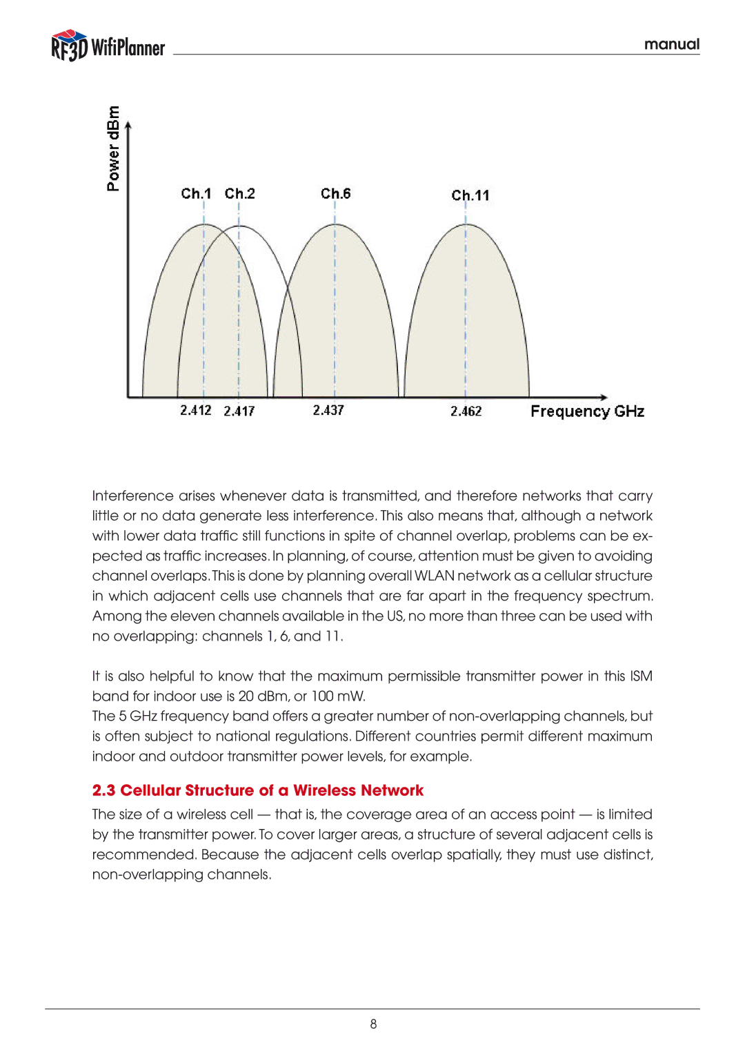 Psiber Data Systems RF3D manual Cellular Structure of a Wireless Network 