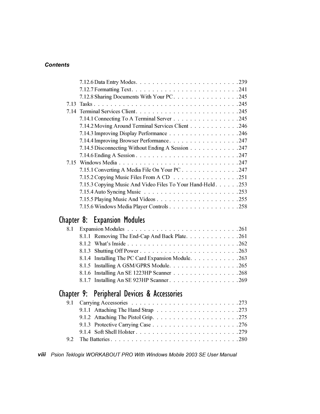 Psion Teklogix 7525 user manual Expansion Modules 