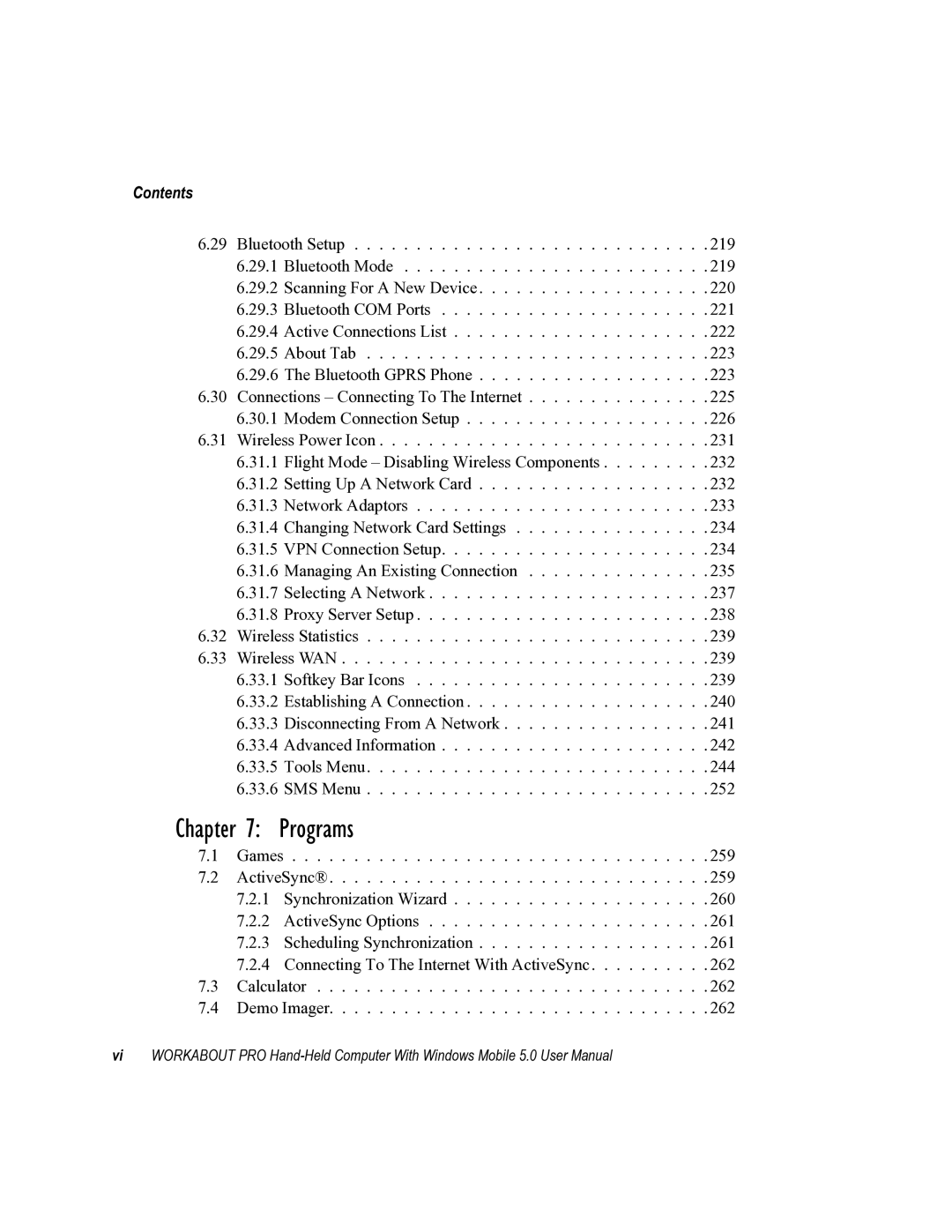 Psion Teklogix 8100107B user manual Programs 