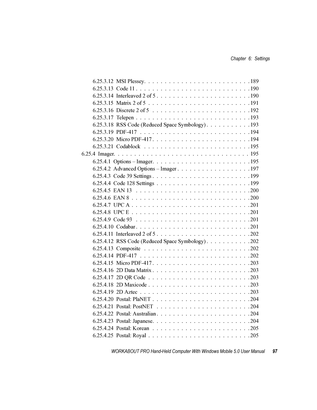 Psion Teklogix 8100107B user manual Settings 