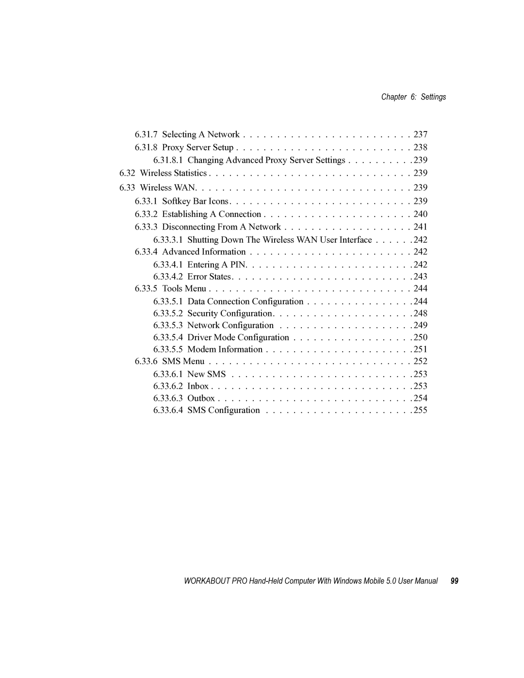 Psion Teklogix 8100107B user manual Settings 